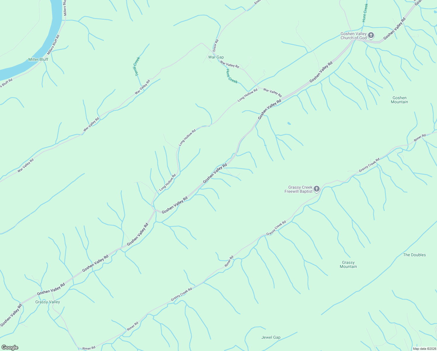 map of restaurants, bars, coffee shops, grocery stores, and more near 2479 Goshen Valley Road in Church Hill