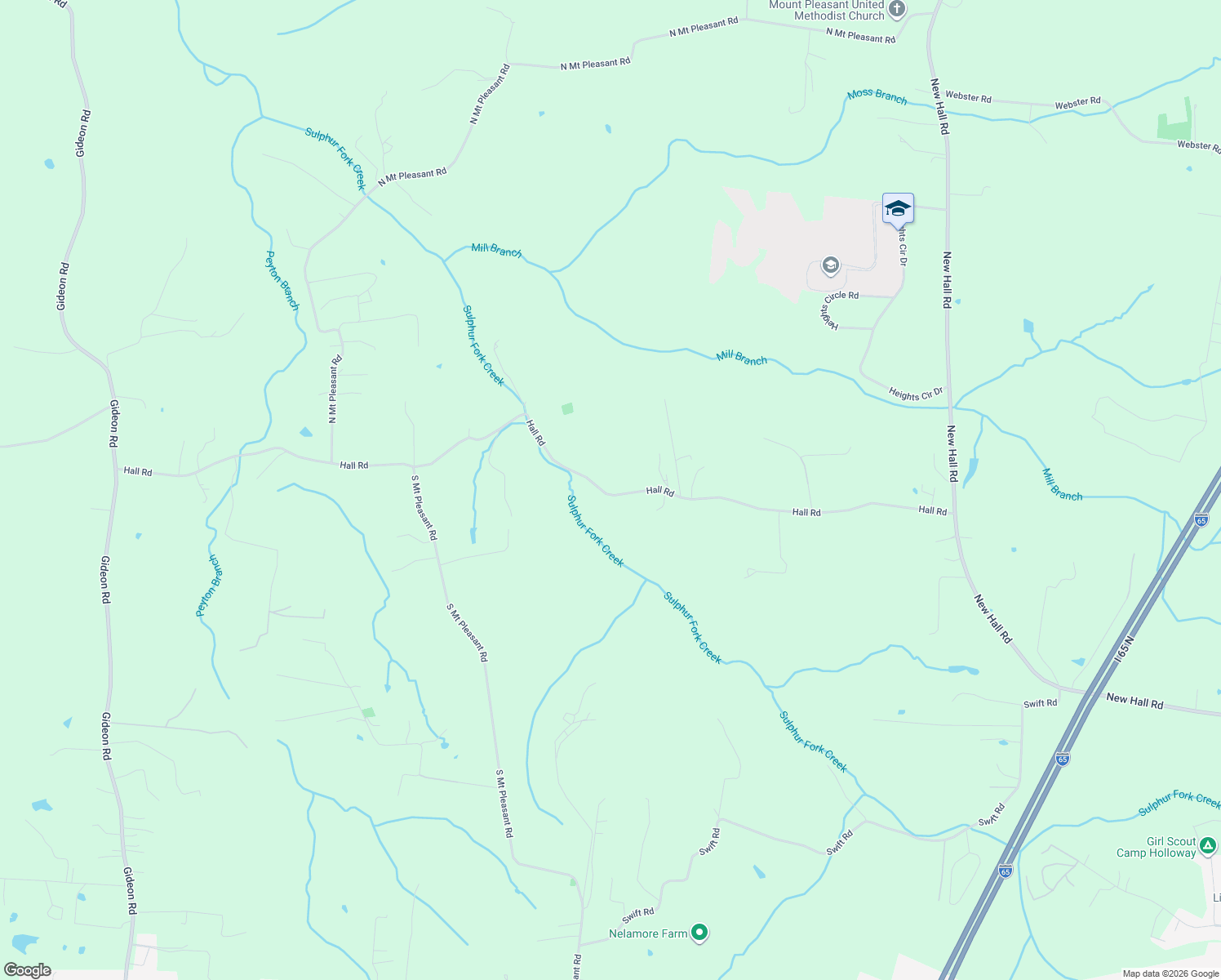 map of restaurants, bars, coffee shops, grocery stores, and more near 7146 Hall Road in Greenbrier