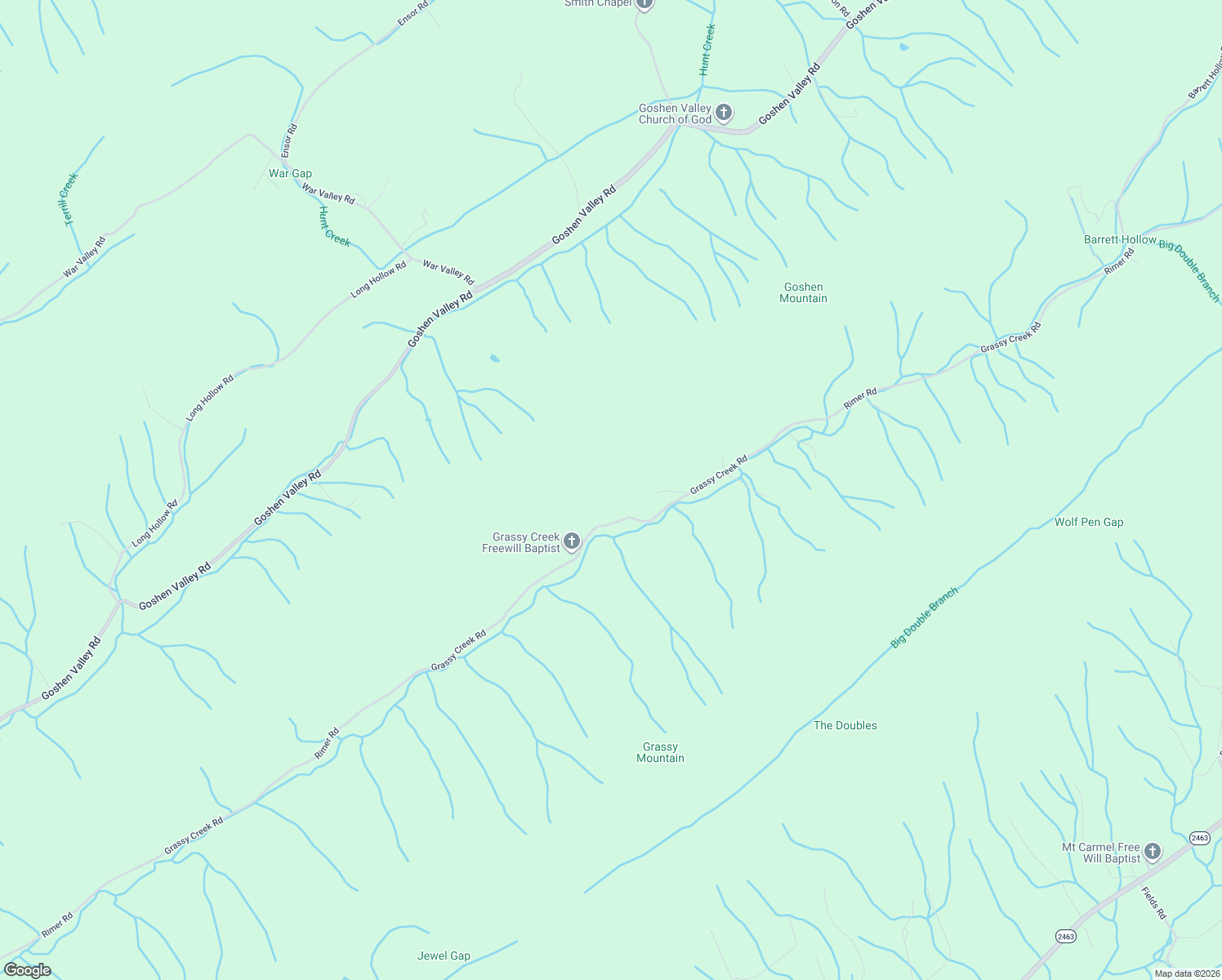 map of restaurants, bars, coffee shops, grocery stores, and more near 859 Grassy Creek Road in Rogersville