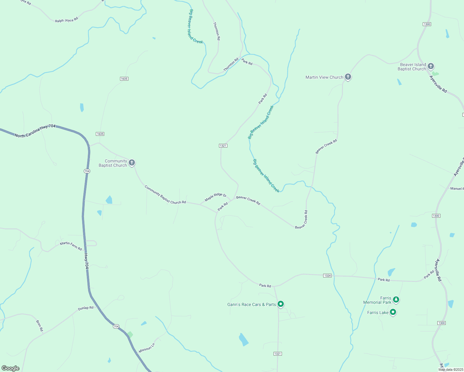 map of restaurants, bars, coffee shops, grocery stores, and more near 1812 Park Road in Mayodan
