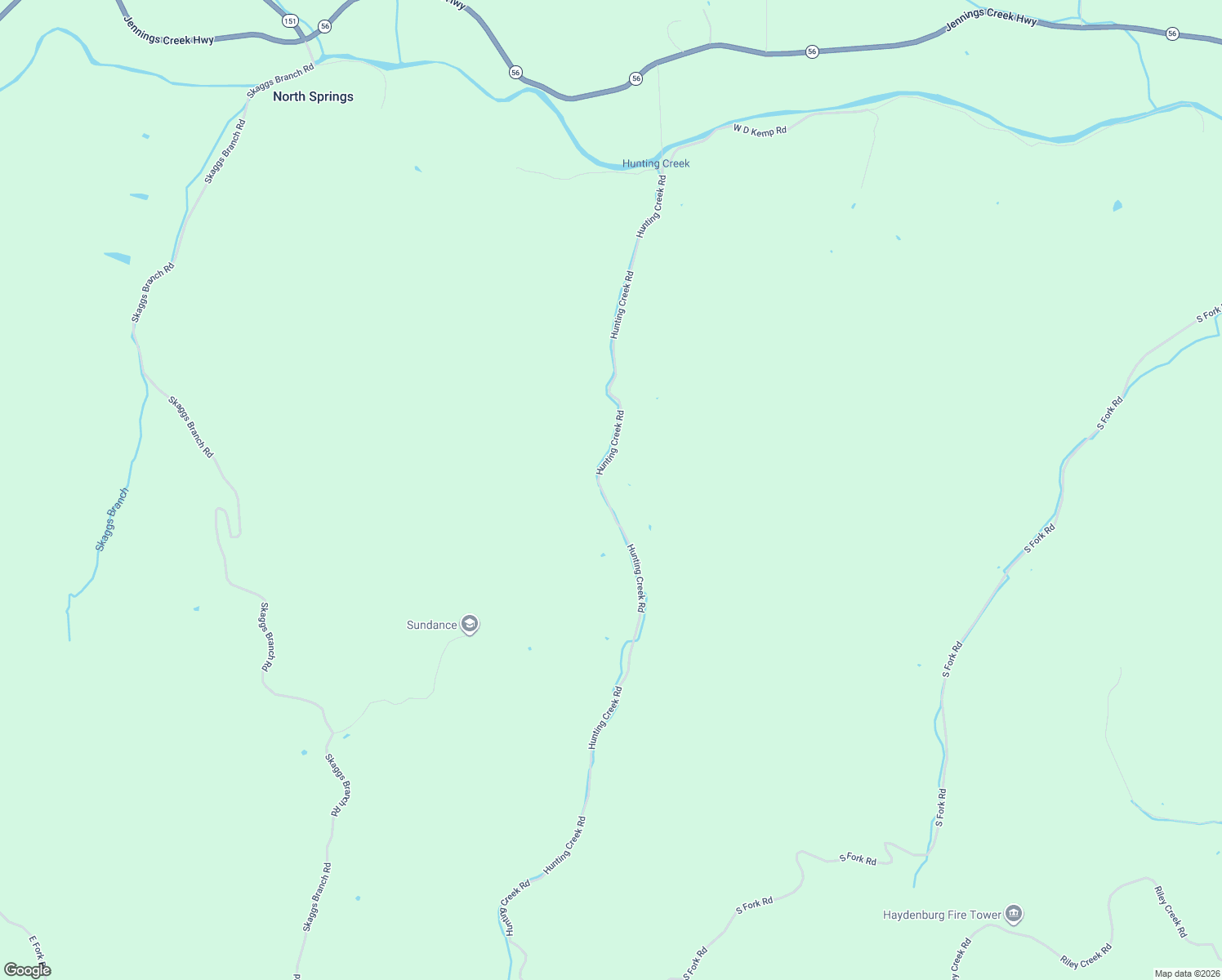 map of restaurants, bars, coffee shops, grocery stores, and more near 747 Hunting Creek Road in Whitleyville