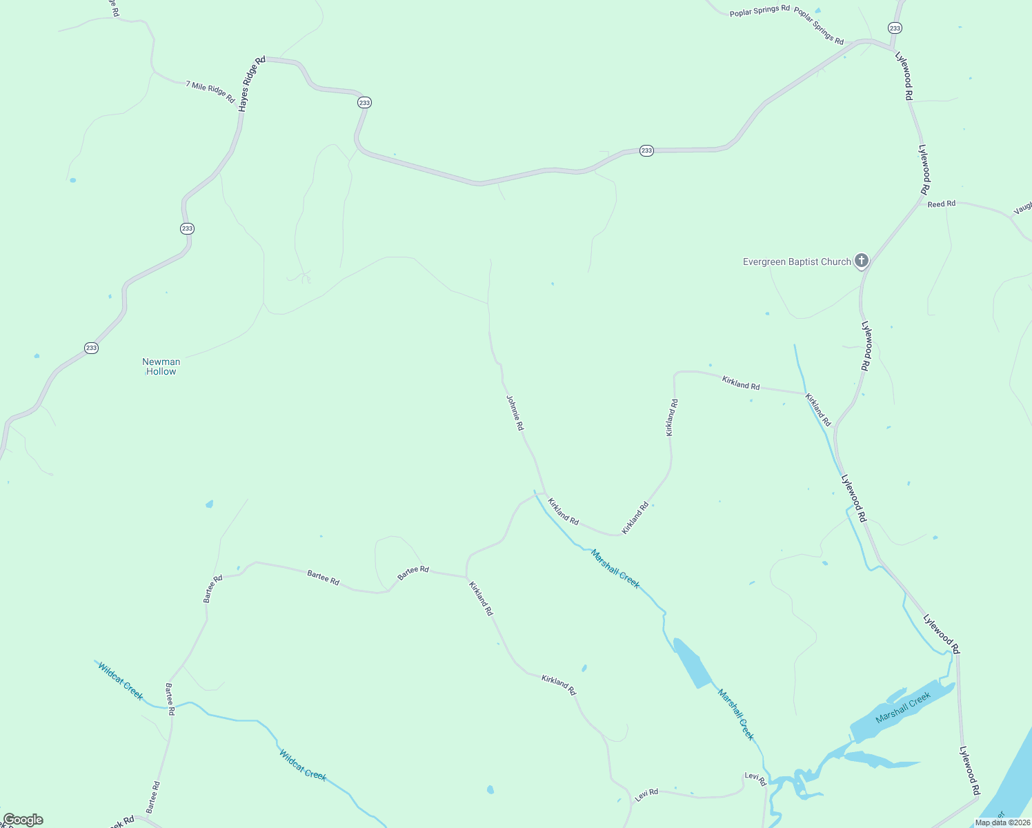 map of restaurants, bars, coffee shops, grocery stores, and more near Johnnie Road in Montgomery County