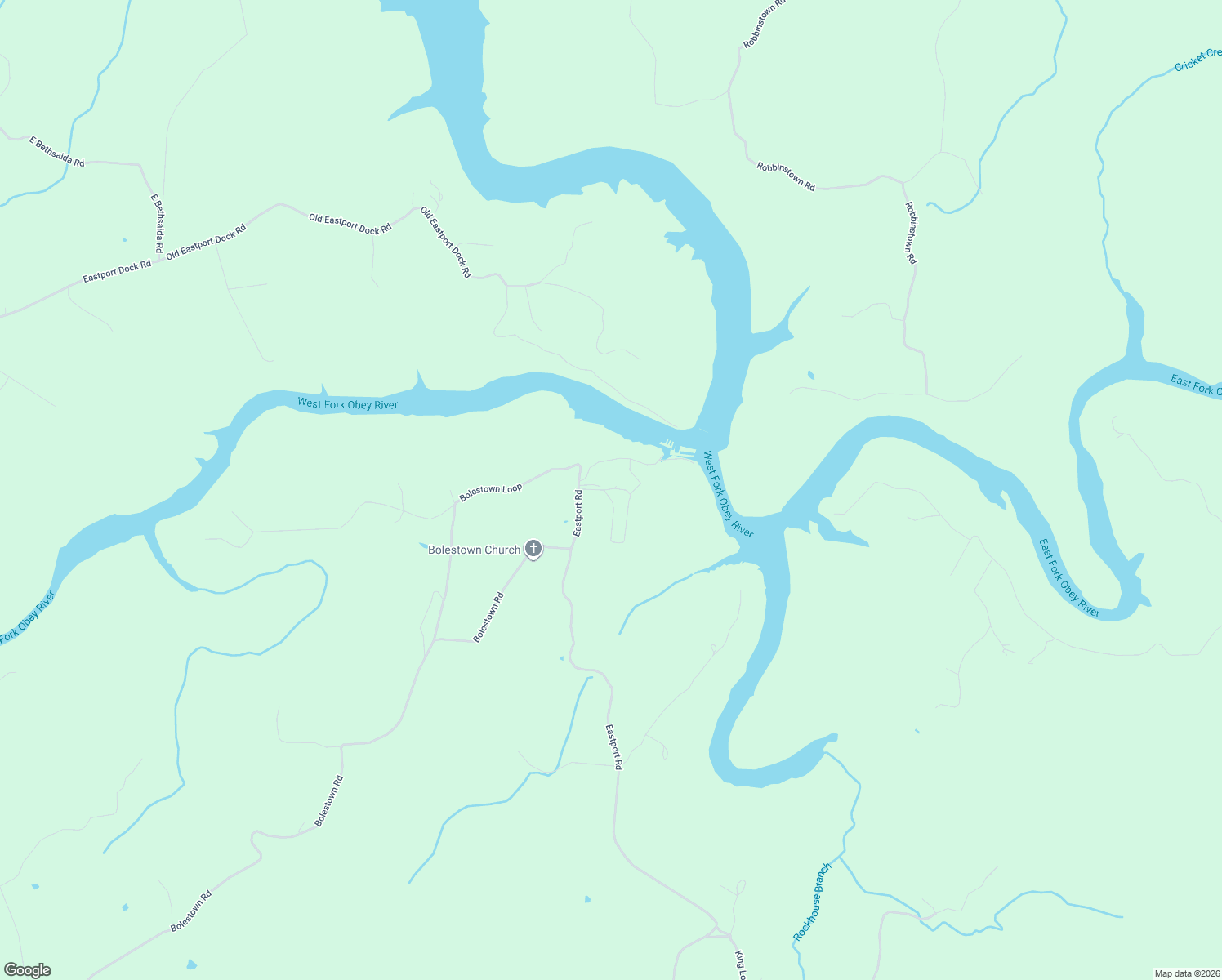 map of restaurants, bars, coffee shops, grocery stores, and more near Saber Park Drive in Pickett County