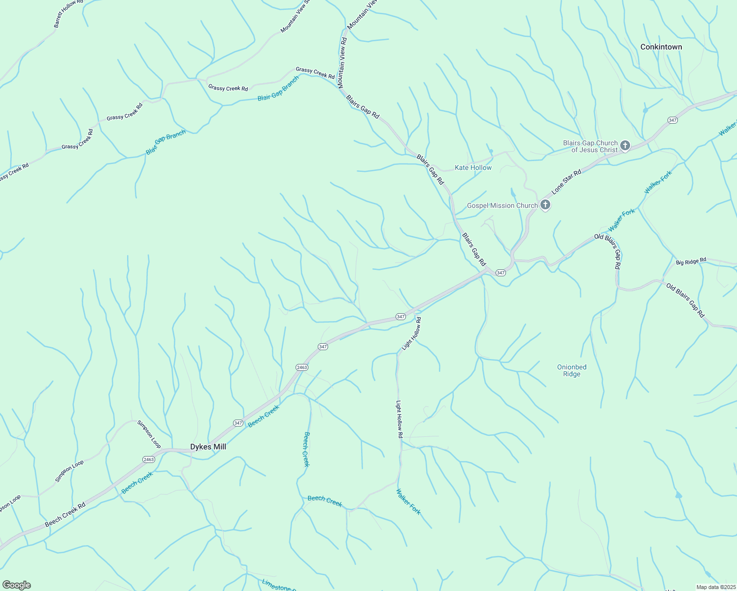 map of restaurants, bars, coffee shops, grocery stores, and more near 414 Nat Mullenix Road in Rogersville