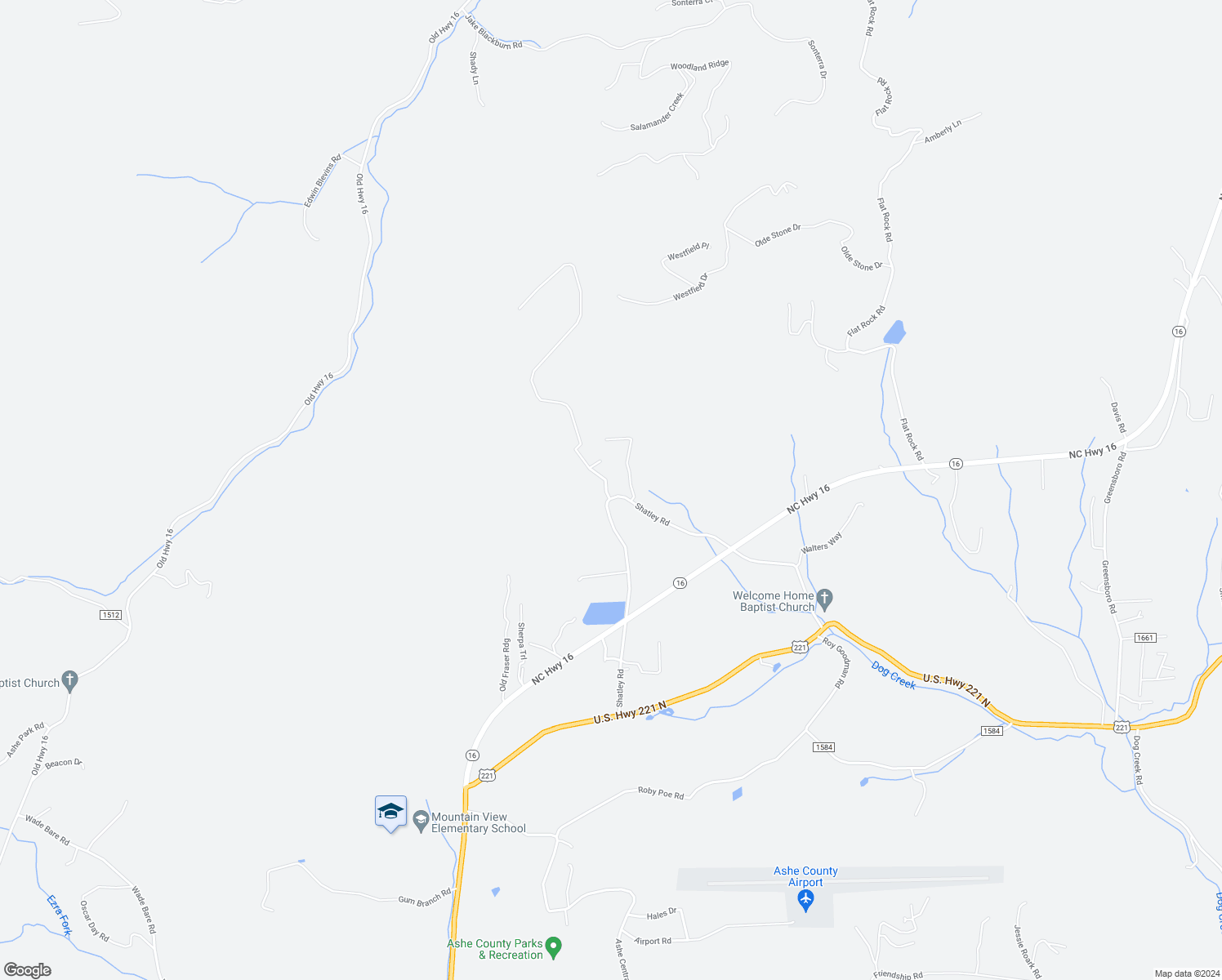 map of restaurants, bars, coffee shops, grocery stores, and more near 829 Shatley Road in Crumpler