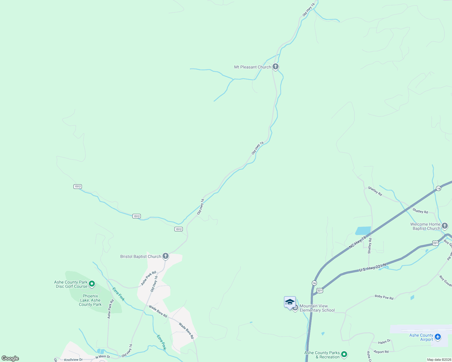 map of restaurants, bars, coffee shops, grocery stores, and more near 2634 Old Highway 16 in Lansing