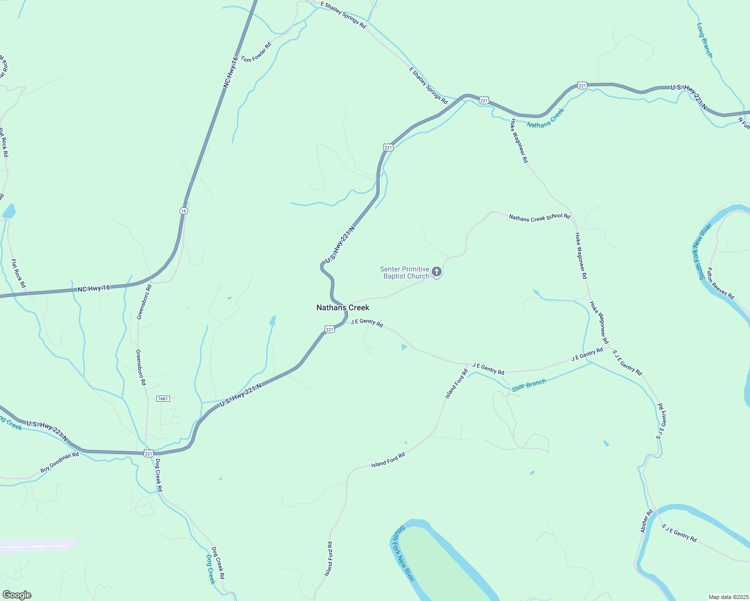 map of restaurants, bars, coffee shops, grocery stores, and more near 270 Nathans Creek School Road in Crumpler