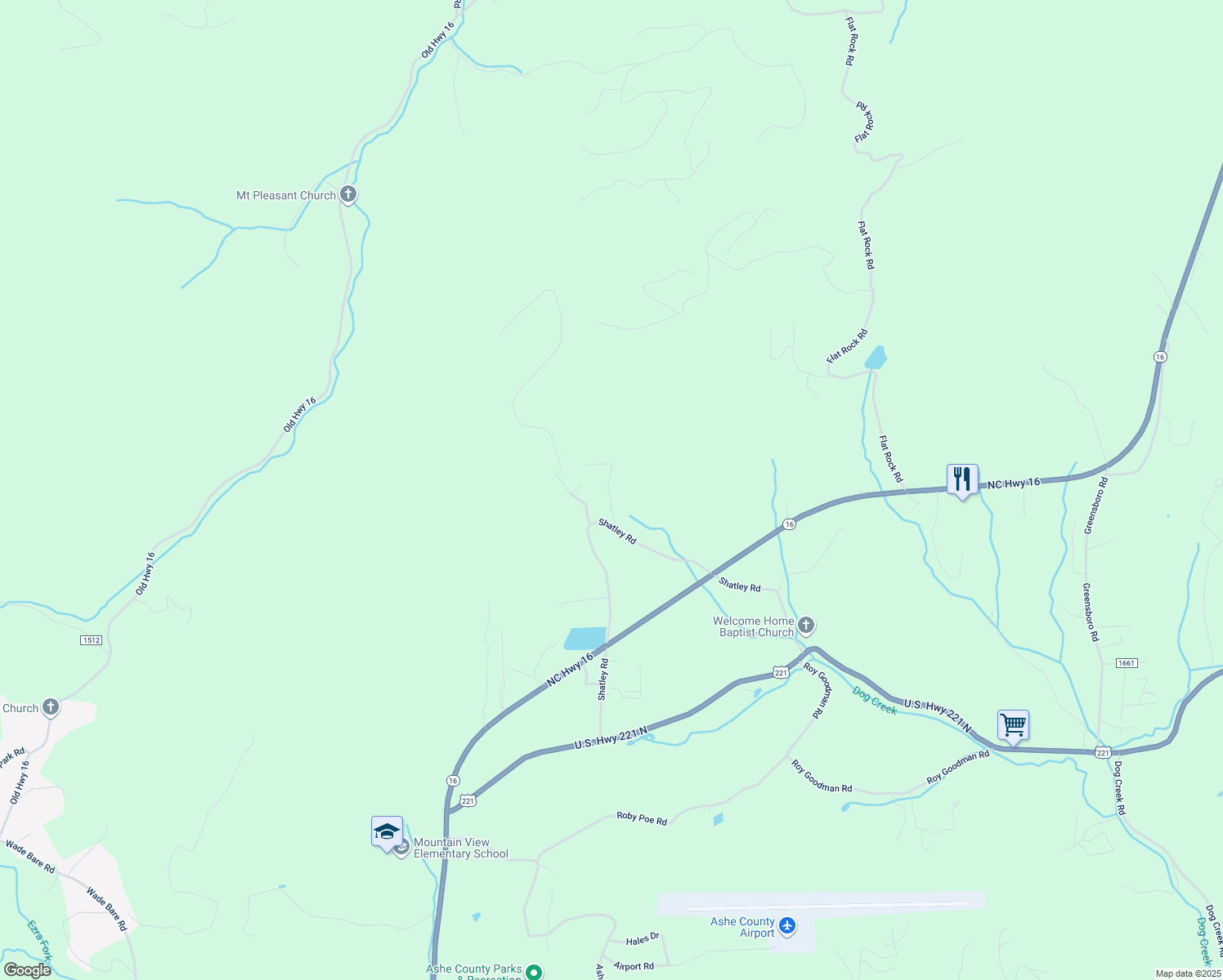 map of restaurants, bars, coffee shops, grocery stores, and more near 176 Morgans Lake Drive in Crumpler