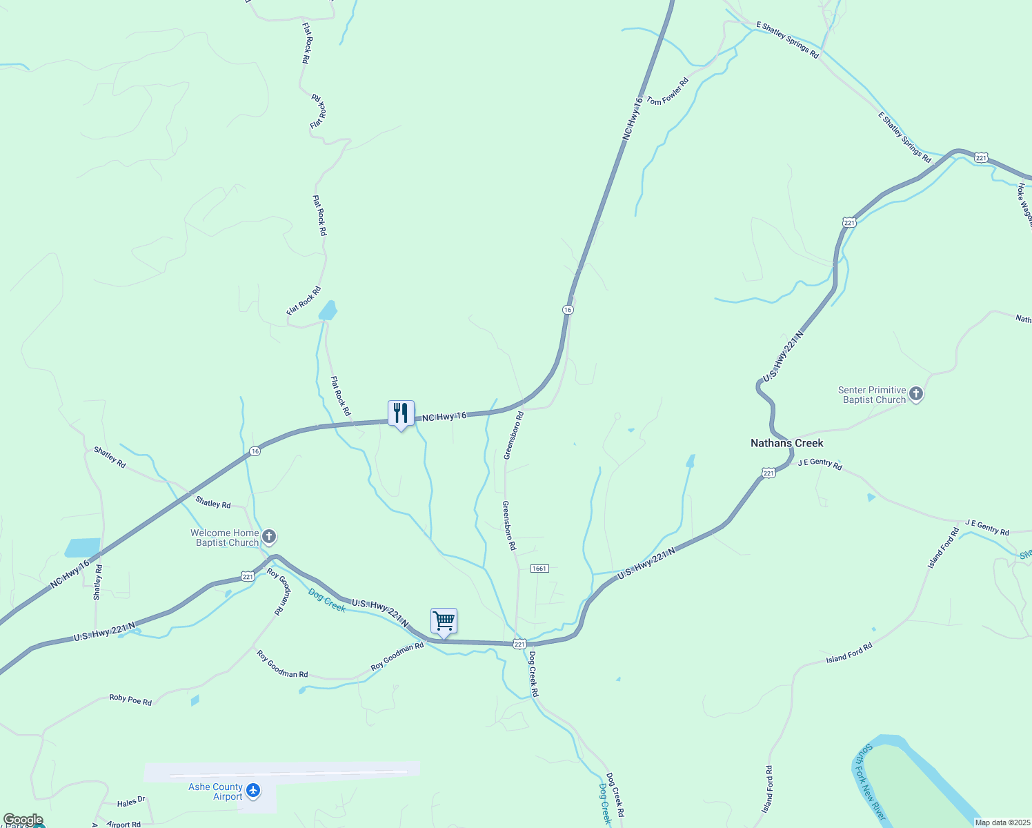 map of restaurants, bars, coffee shops, grocery stores, and more near 152 Greensboro Road in Crumpler