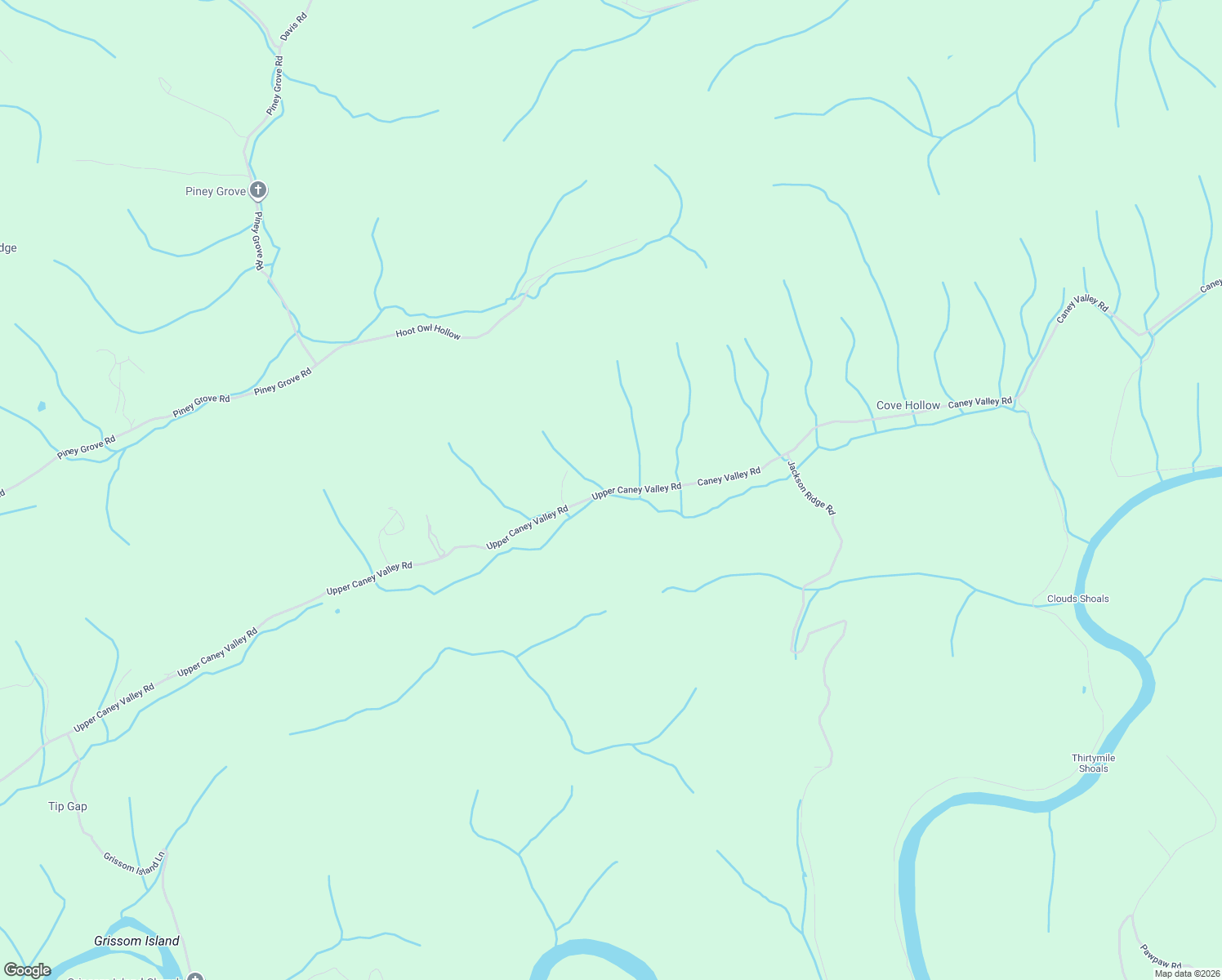 map of restaurants, bars, coffee shops, grocery stores, and more near 3374 Upper Caney Valley Road in Tazewell