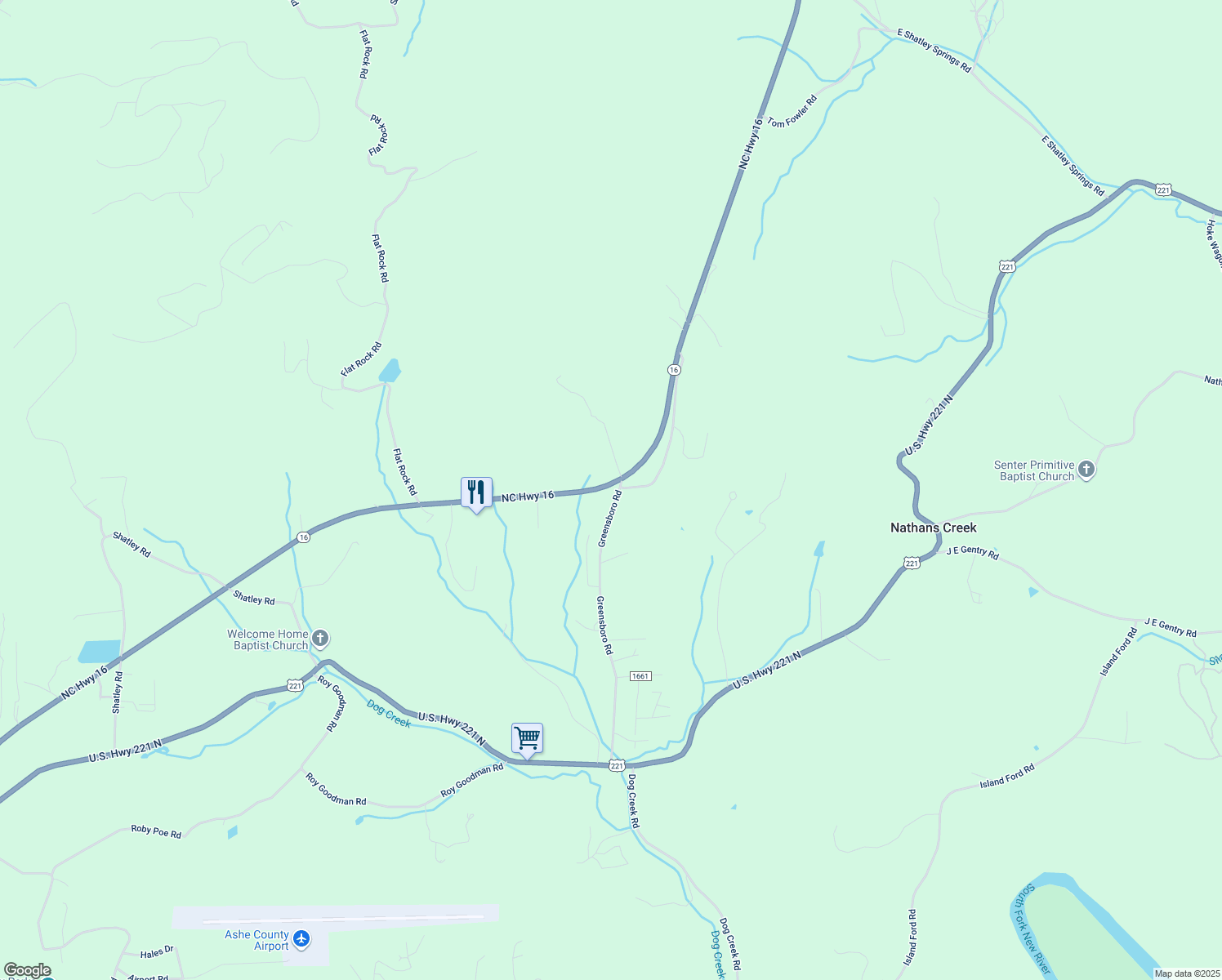 map of restaurants, bars, coffee shops, grocery stores, and more near 152 Greensboro Road in Crumpler