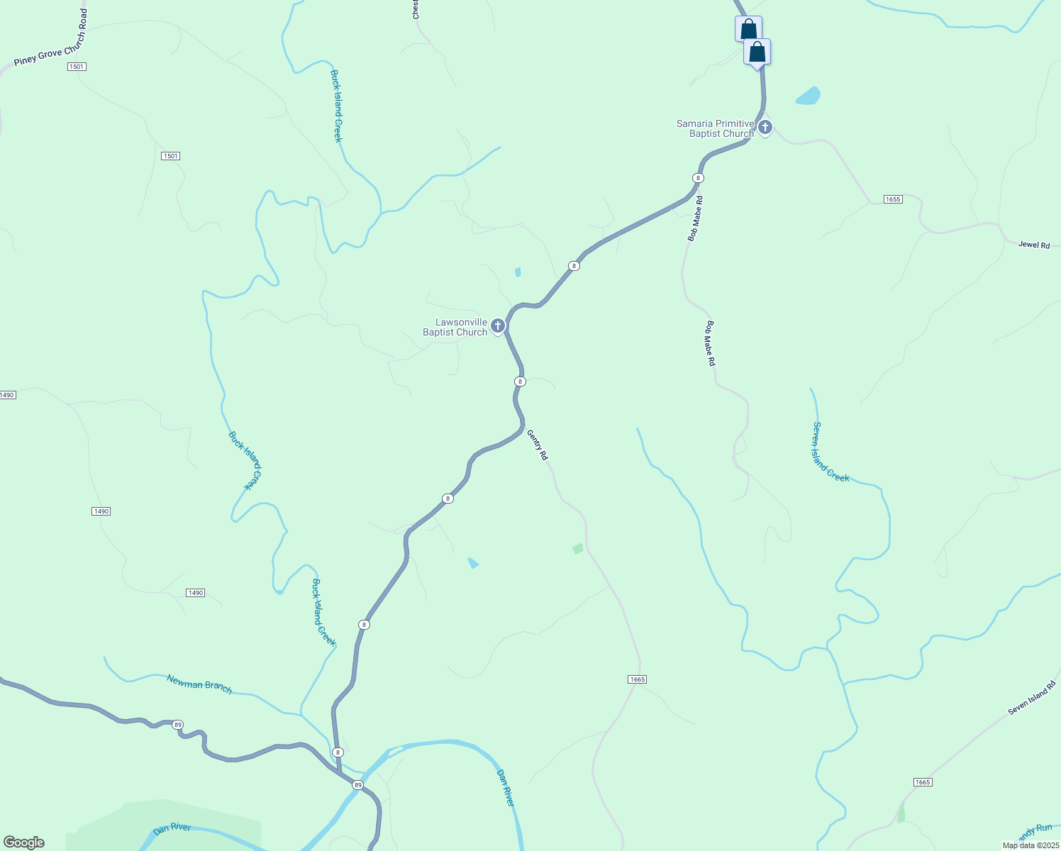map of restaurants, bars, coffee shops, grocery stores, and more near 2458 Gentry Road in Danbury