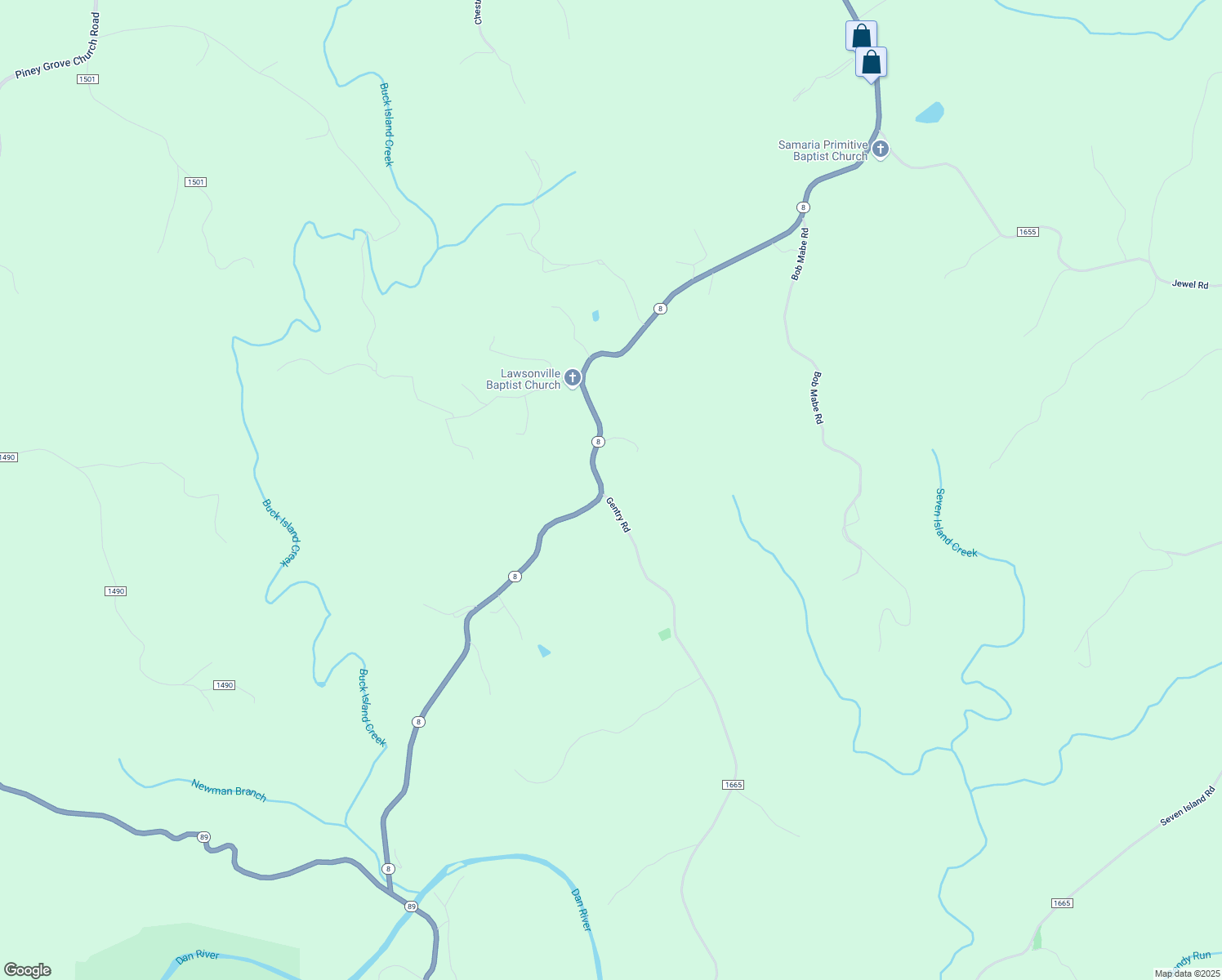map of restaurants, bars, coffee shops, grocery stores, and more near 2458 Gentry Road in Danbury