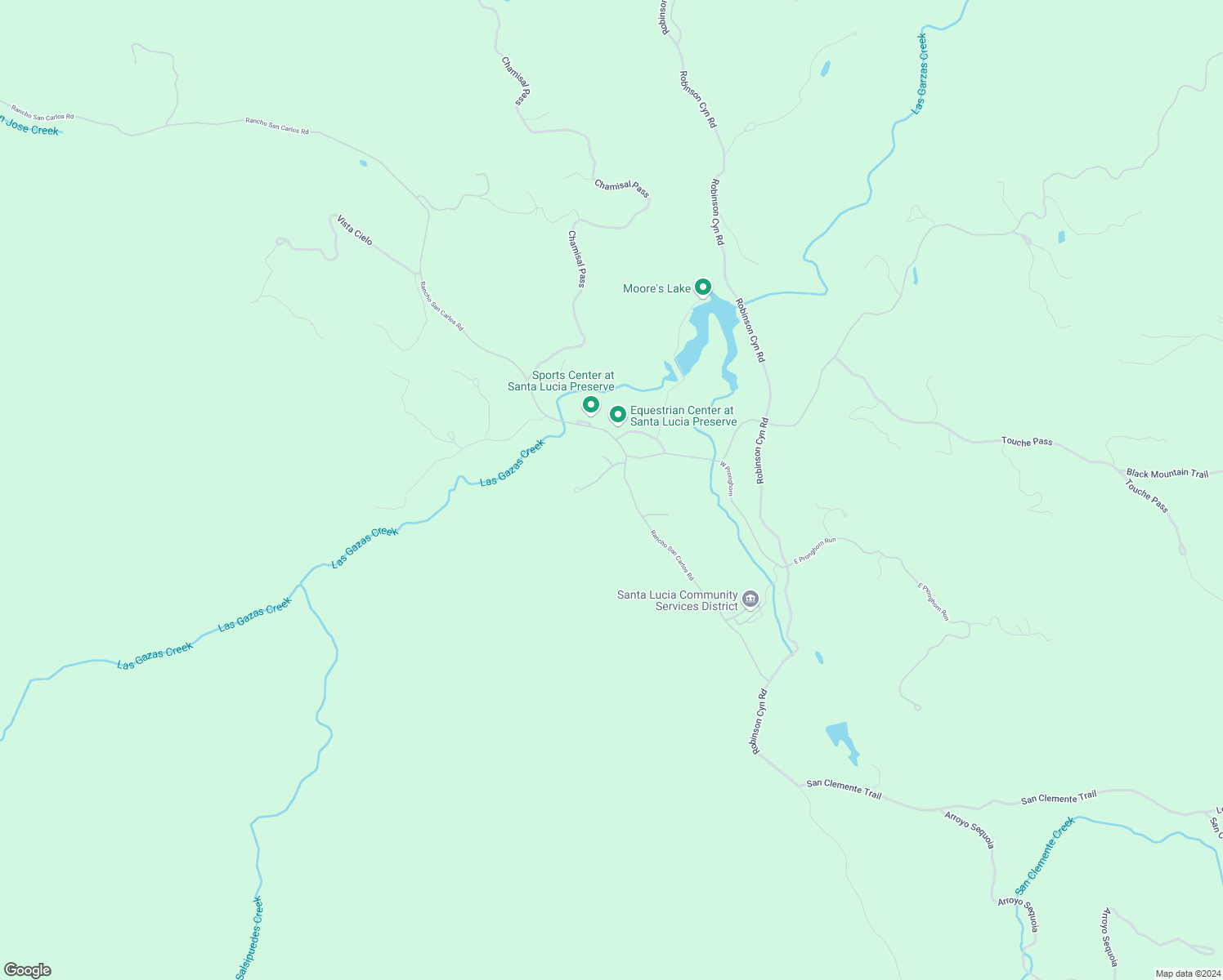 map of restaurants, bars, coffee shops, grocery stores, and more near 3 Vía Vaquera in Carmel-by-the-Sea