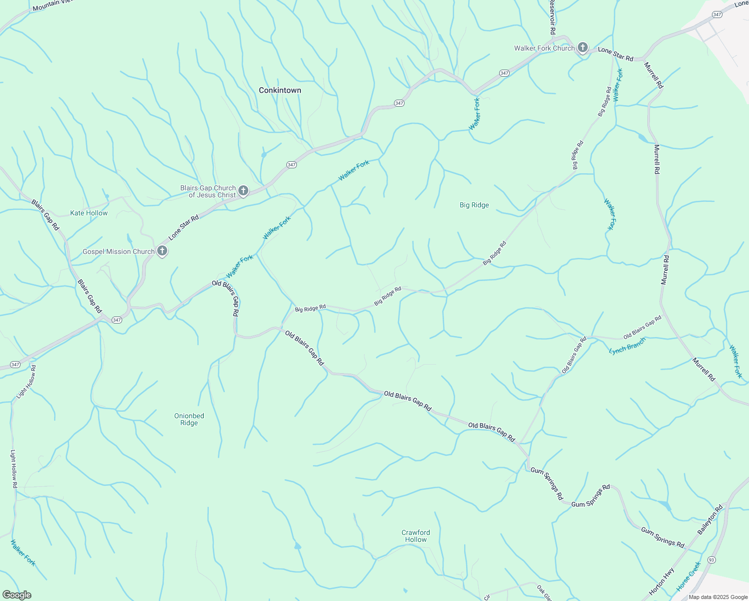 map of restaurants, bars, coffee shops, grocery stores, and more near 964 Big Ridge Road in Kingsport