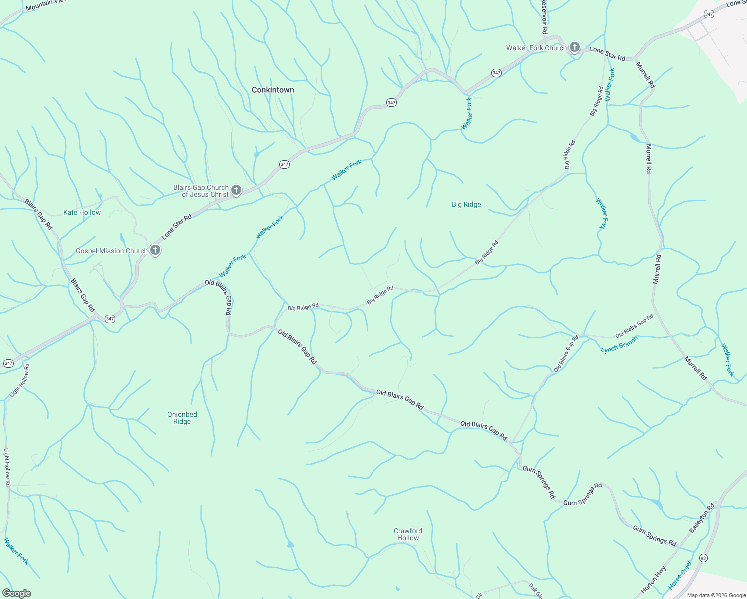 map of restaurants, bars, coffee shops, grocery stores, and more near 961 Big Ridge Road in Kingsport