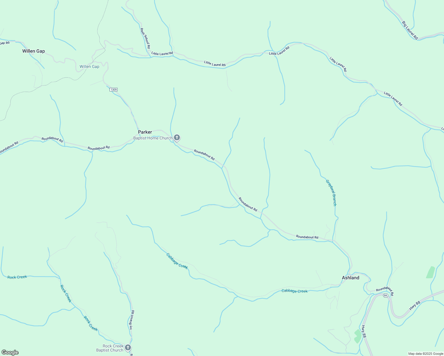 map of restaurants, bars, coffee shops, grocery stores, and more near 2053 Roundabout Road in Creston
