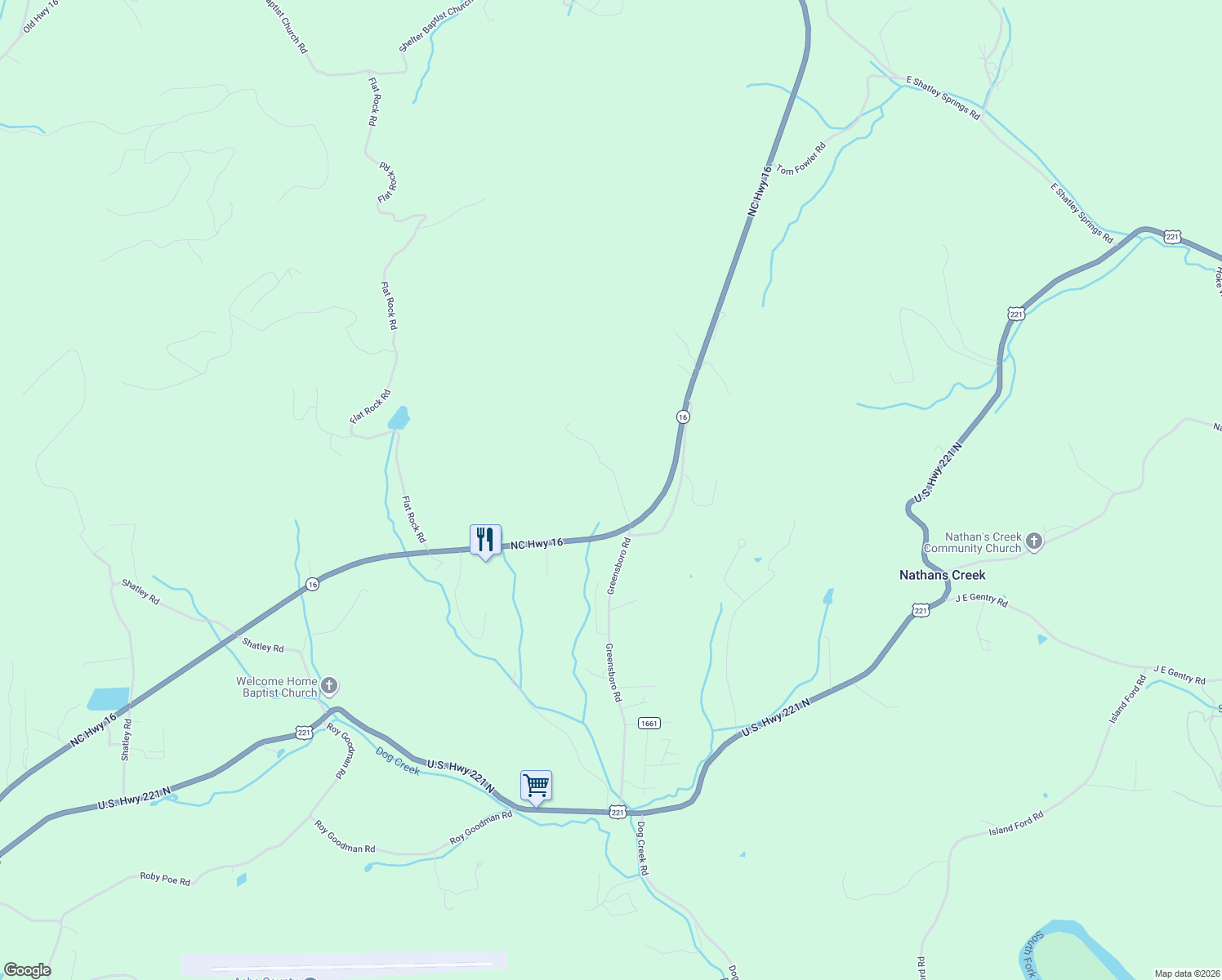 map of restaurants, bars, coffee shops, grocery stores, and more near 225 Davis Road in Crumpler