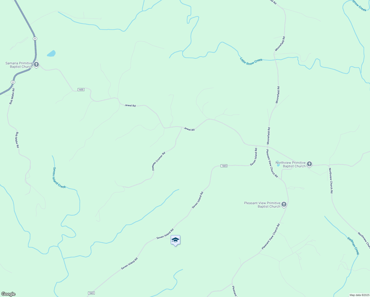 map of restaurants, bars, coffee shops, grocery stores, and more near 1095 Peewee Cromer Road in Danbury