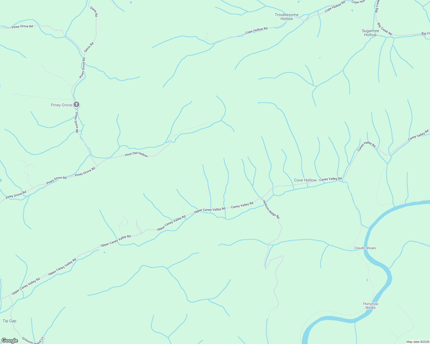 map of restaurants, bars, coffee shops, grocery stores, and more near 3363 Upper Caney Valley Road in Tazewell
