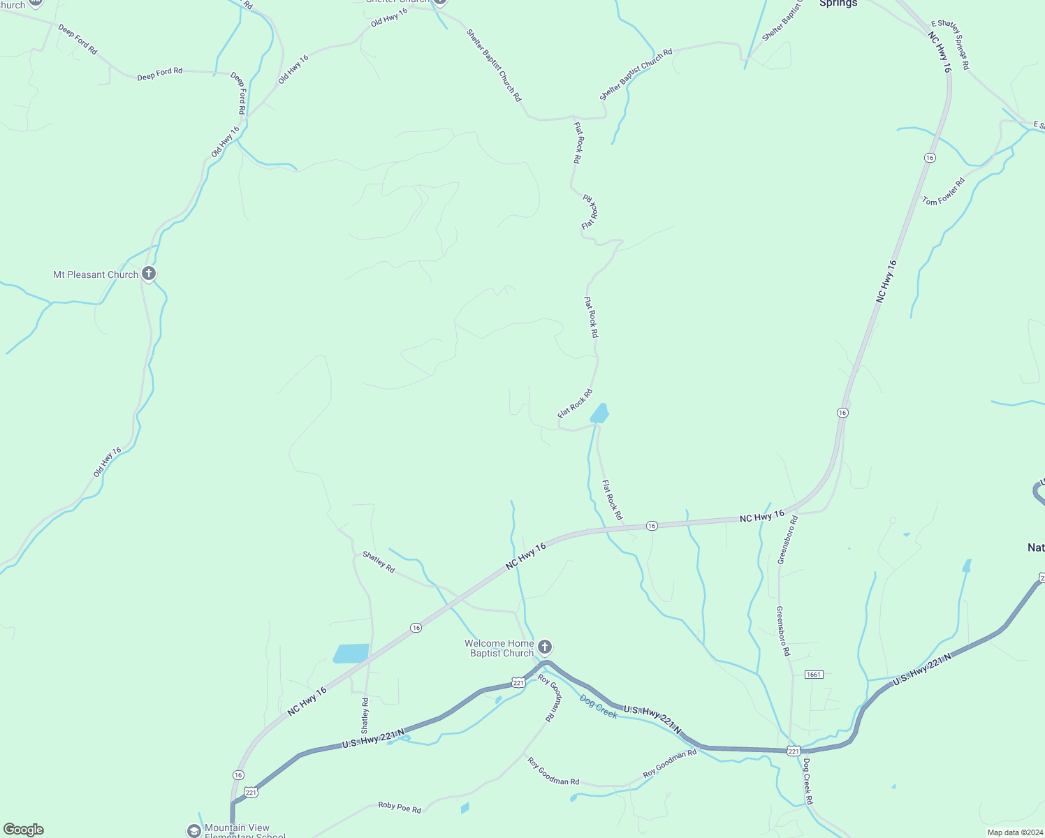 map of restaurants, bars, coffee shops, grocery stores, and more near 315 Flat Rock Acres Road in Crumpler