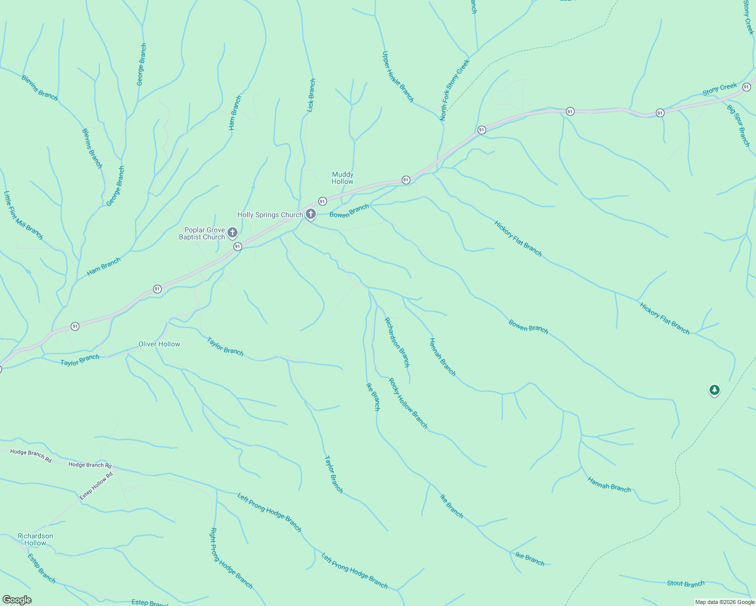 map of restaurants, bars, coffee shops, grocery stores, and more near 215 Dry Branch Road in Elizabethton