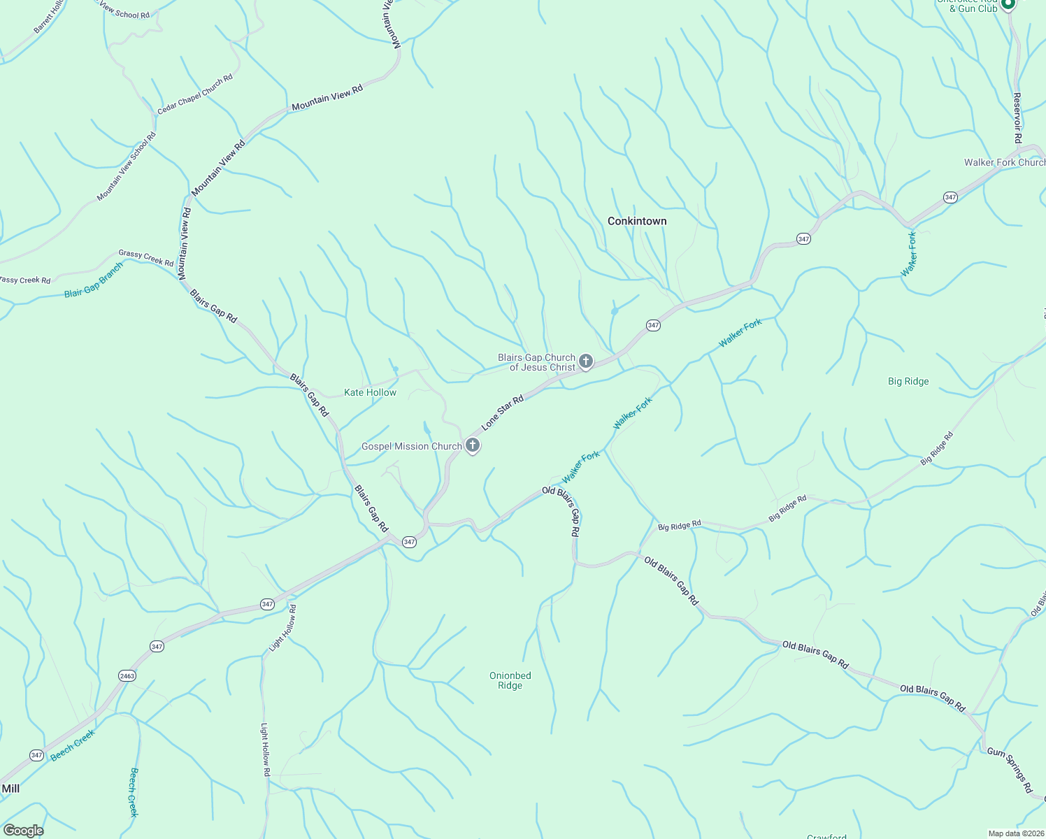 map of restaurants, bars, coffee shops, grocery stores, and more near 7405 Lone Star Road in Kingsport