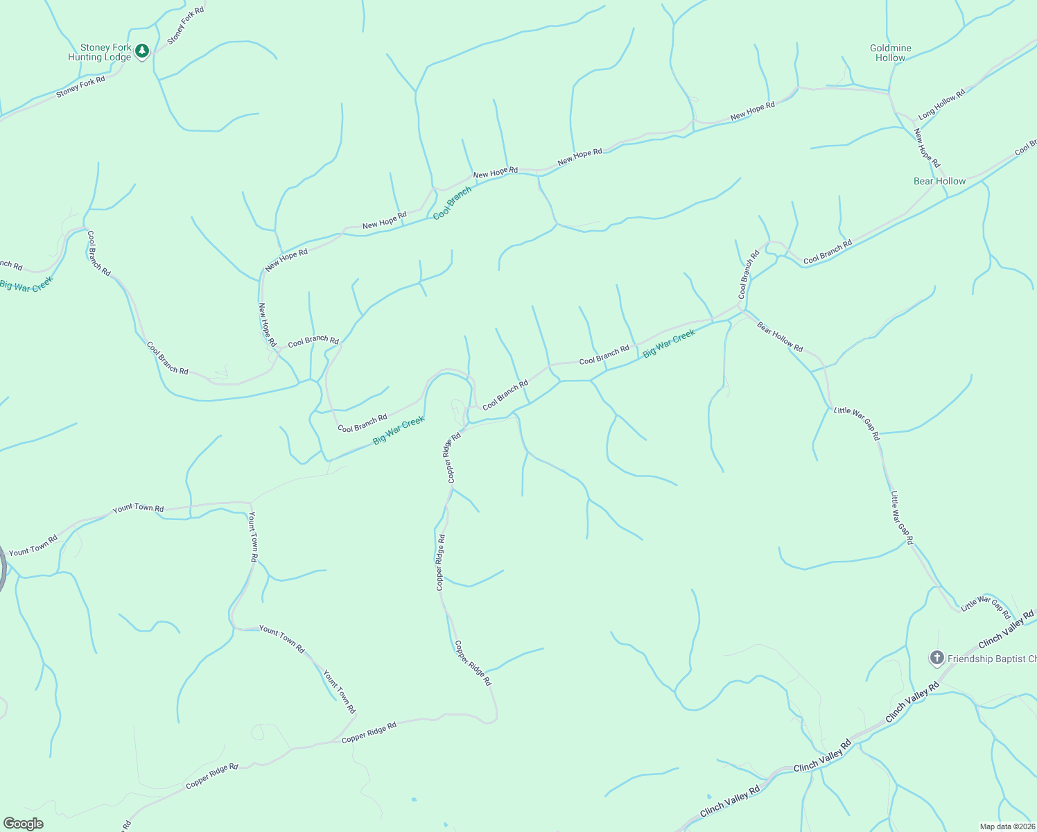 map of restaurants, bars, coffee shops, grocery stores, and more near 299 Willie Road in Thorn Hill