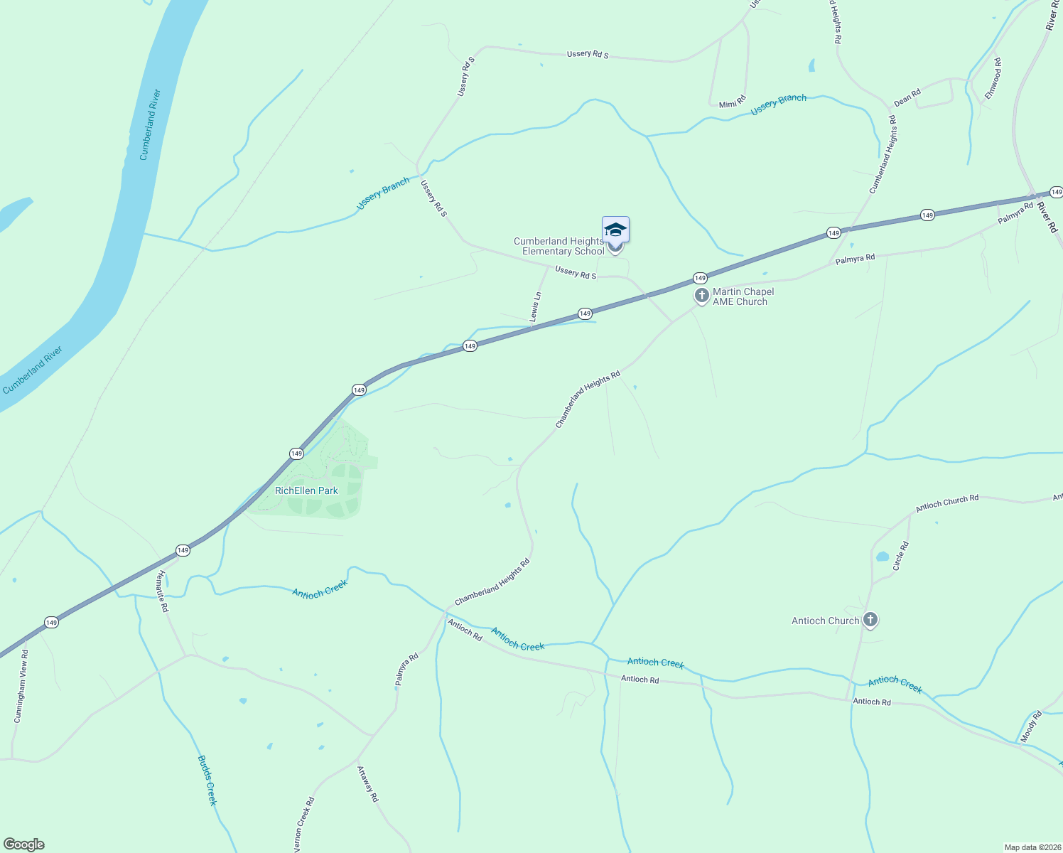 map of restaurants, bars, coffee shops, grocery stores, and more near 1136 Hutcheson Lane in Clarksville