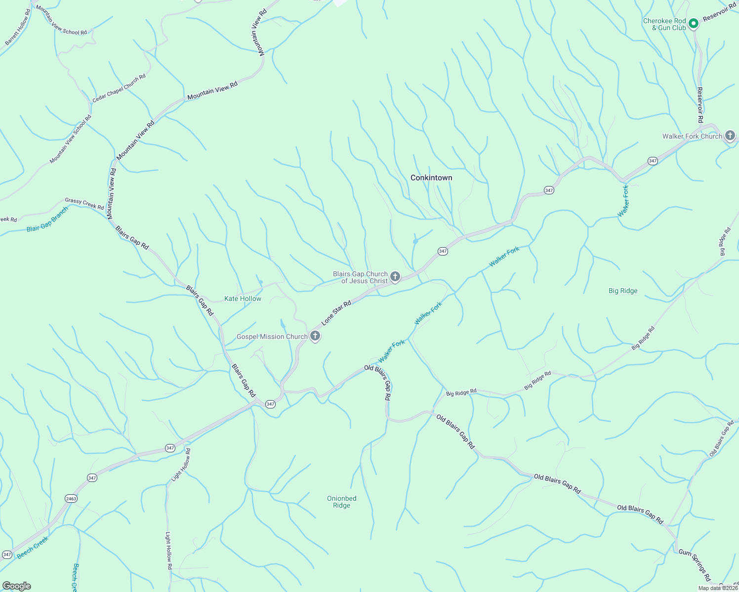 map of restaurants, bars, coffee shops, grocery stores, and more near 7389 Lone Star Road in Kingsport
