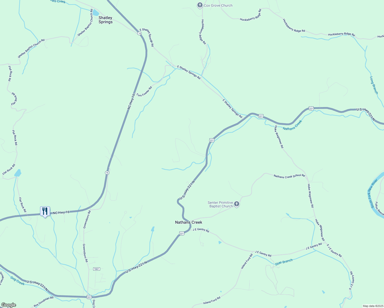 map of restaurants, bars, coffee shops, grocery stores, and more near 247 Quail Hollow Road in Jefferson
