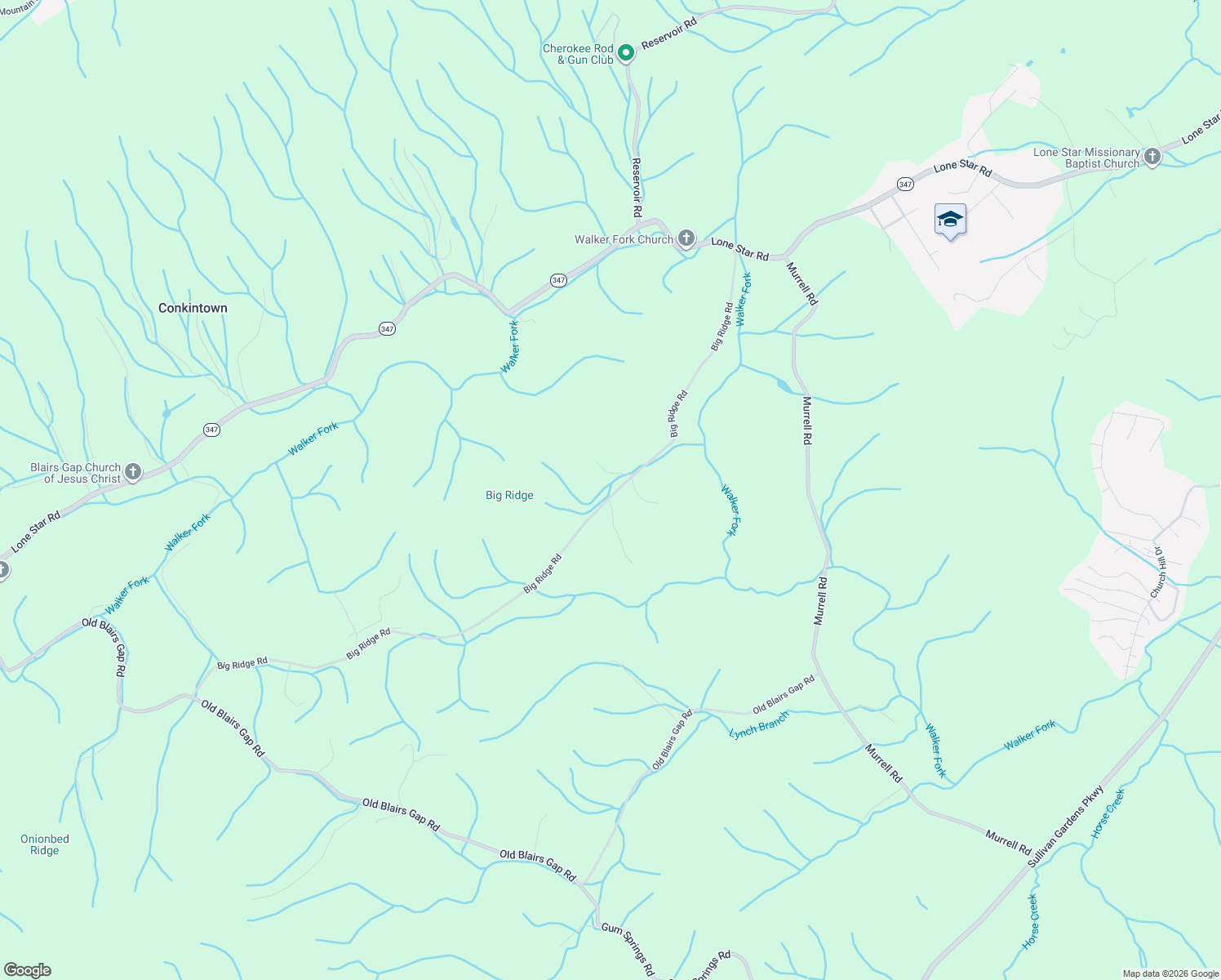map of restaurants, bars, coffee shops, grocery stores, and more near 325 Donnie Crawford Road in Kingsport
