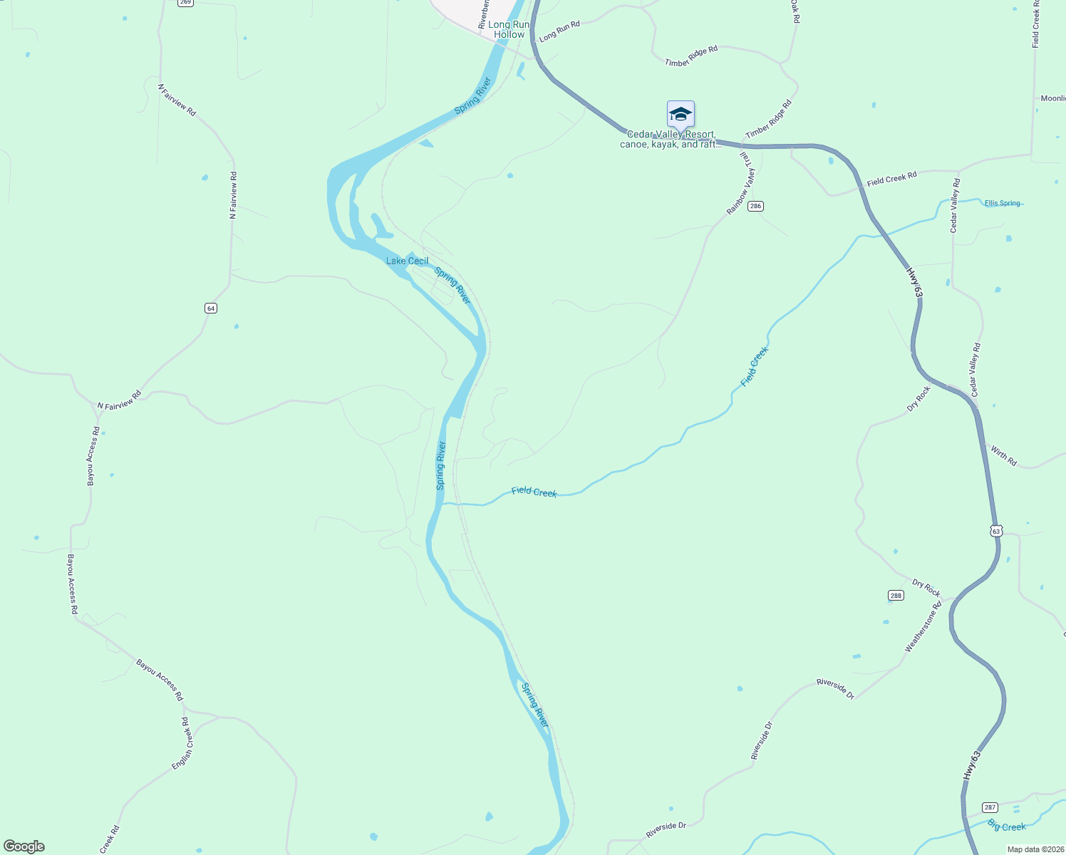 map of restaurants, bars, coffee shops, grocery stores, and more near in Mammoth Spring