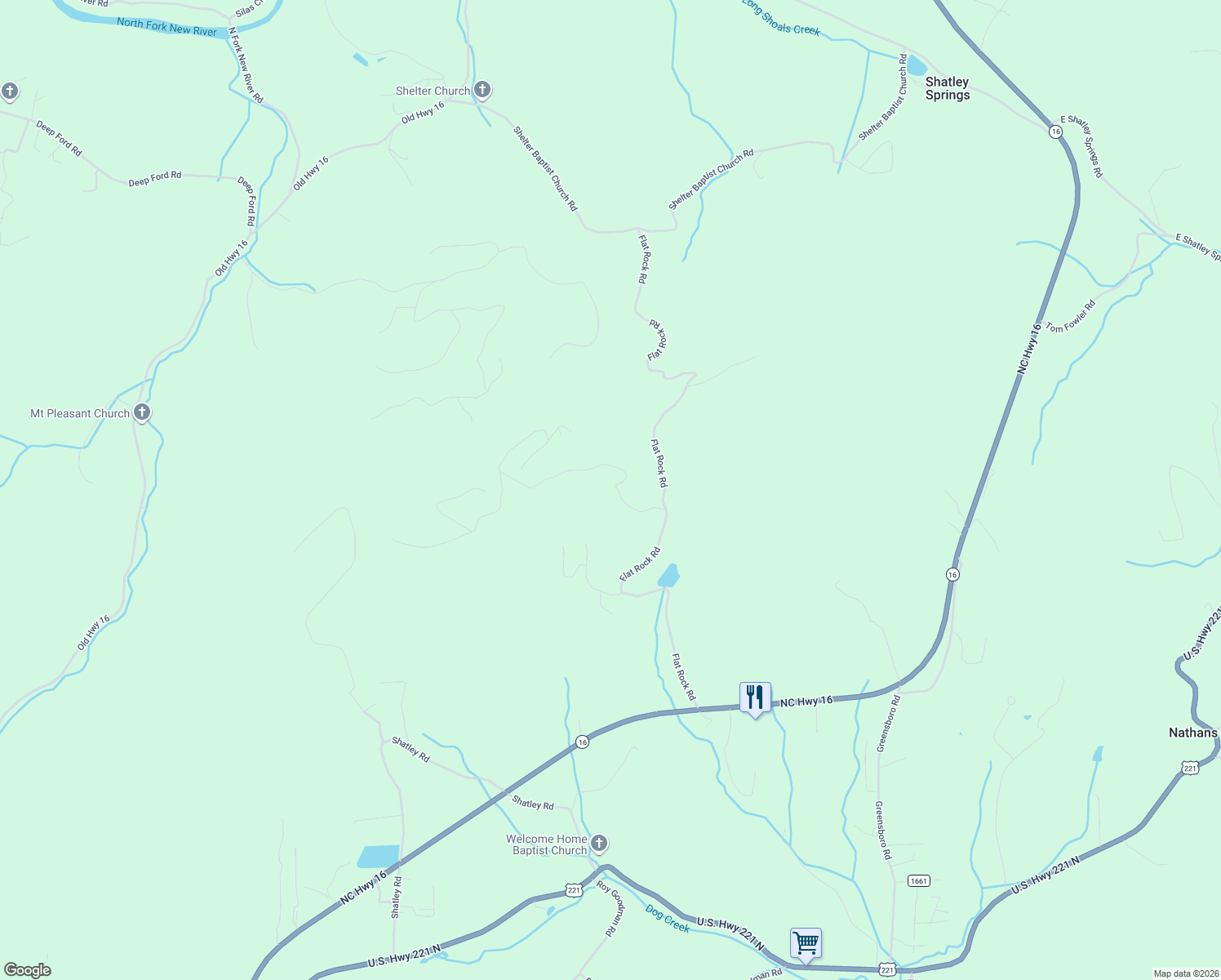 map of restaurants, bars, coffee shops, grocery stores, and more near 805 Olde Stone Drive in Crumpler