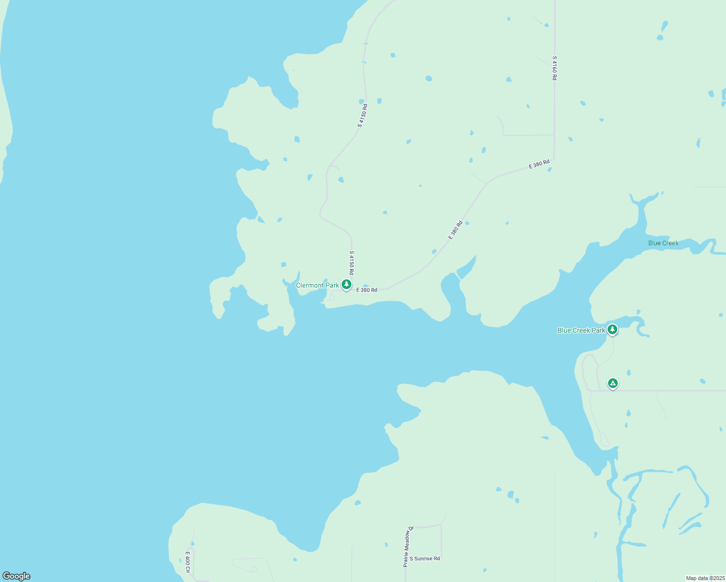 map of restaurants, bars, coffee shops, grocery stores, and more near 12321 East 380 Road in Claremore