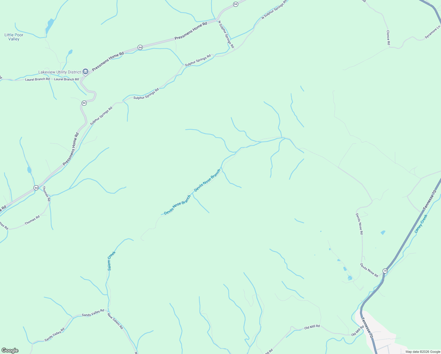 map of restaurants, bars, coffee shops, grocery stores, and more near 605 Devils Nose Road in Rogersville