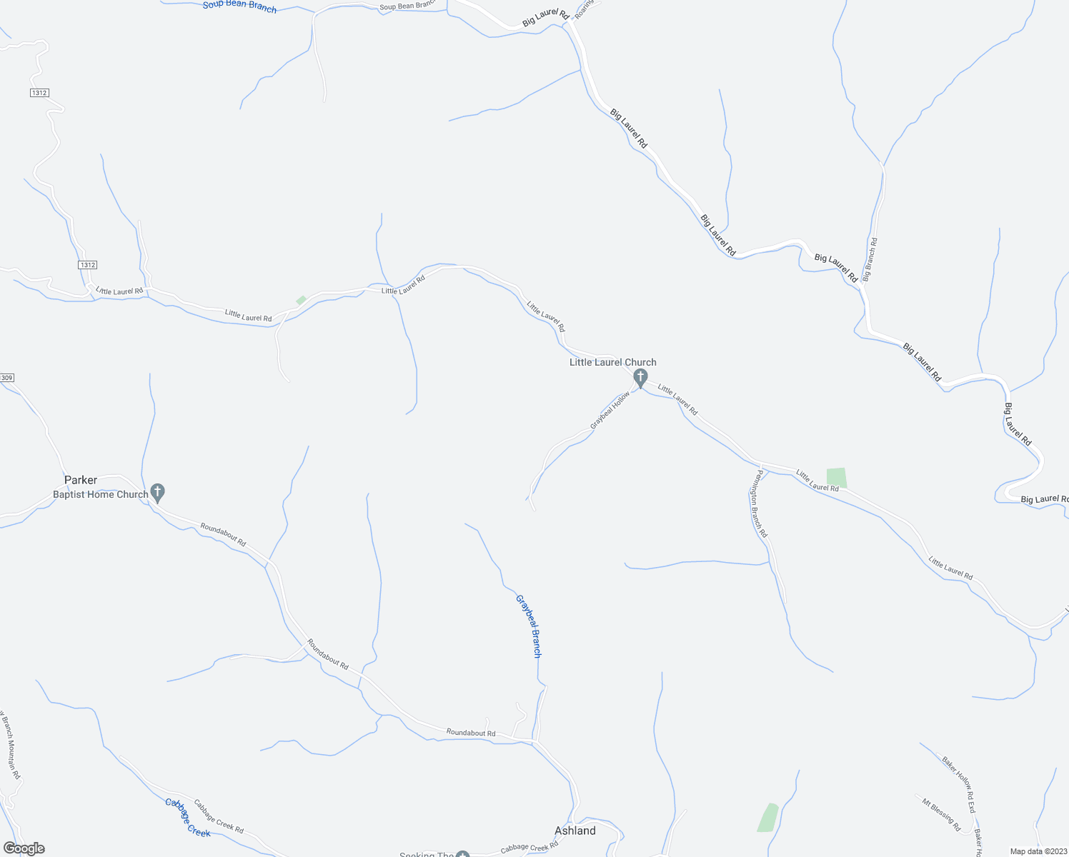 map of restaurants, bars, coffee shops, grocery stores, and more near 512 Graybeal Hollow in Creston