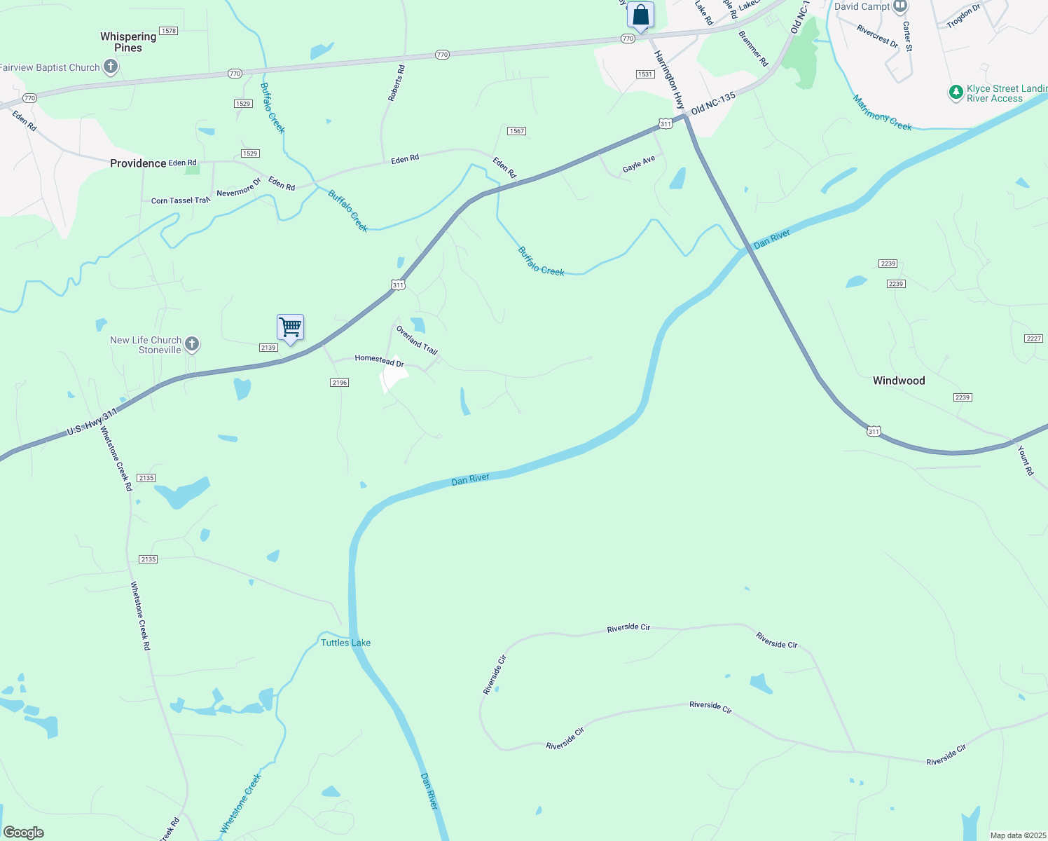 map of restaurants, bars, coffee shops, grocery stores, and more near 182 Quarterhorse Lane in Stoneville