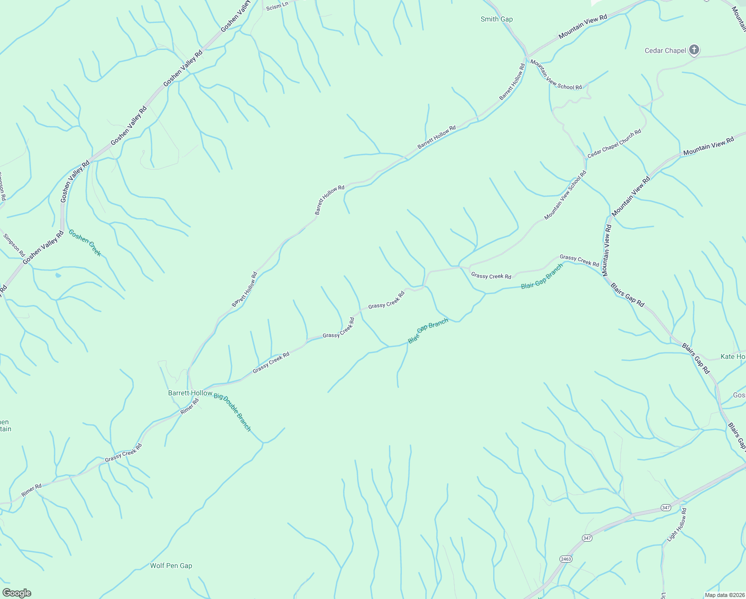 map of restaurants, bars, coffee shops, grocery stores, and more near 1491 Grassy Creek Road in Rogersville