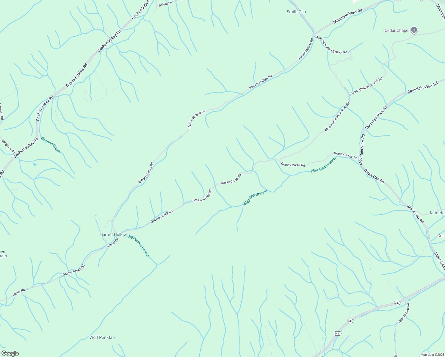 map of restaurants, bars, coffee shops, grocery stores, and more near 1491 Grassy Creek Road in Rogersville