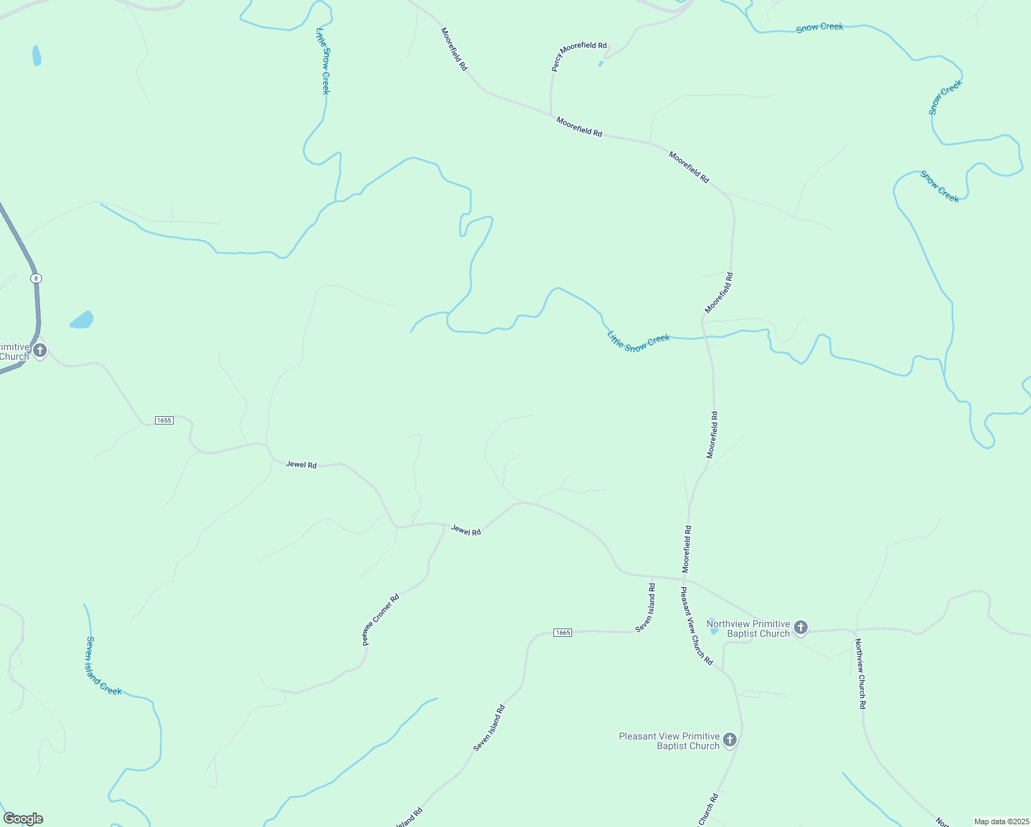 map of restaurants, bars, coffee shops, grocery stores, and more near 1195 Sam Reid Road in Danbury