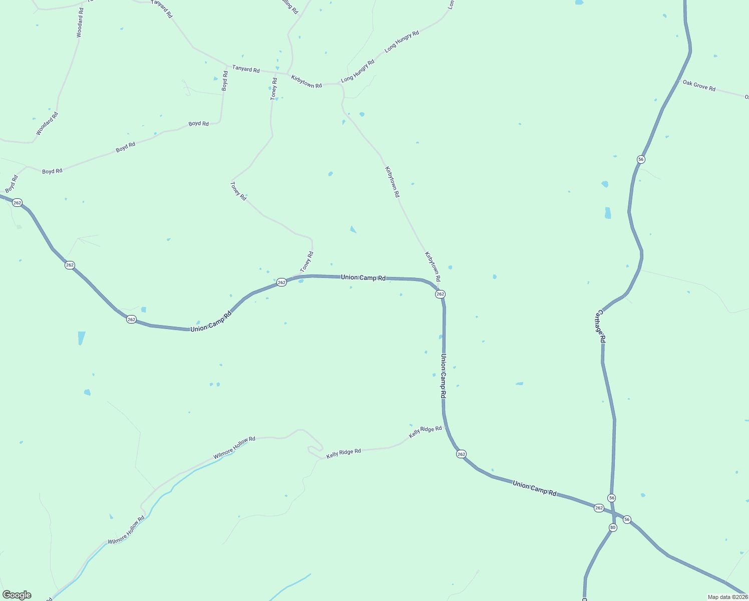 map of restaurants, bars, coffee shops, grocery stores, and more near 7022 Union Camp Road in Lafayette
