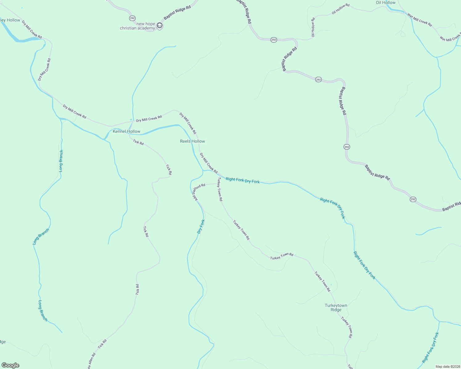 map of restaurants, bars, coffee shops, grocery stores, and more near 2007 Turkey Town Road in Hilham