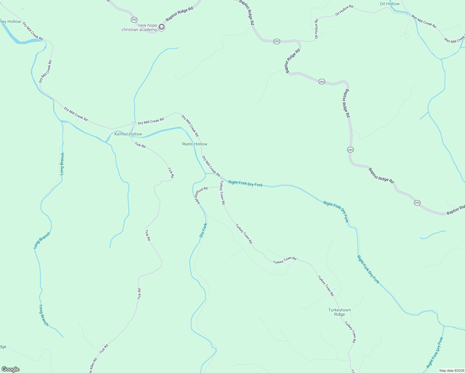 map of restaurants, bars, coffee shops, grocery stores, and more near 2007 Turkey Town Road in Hilham