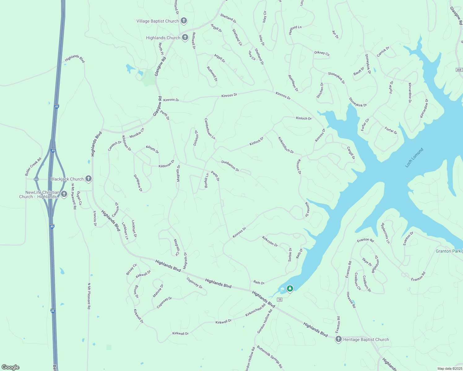 map of restaurants, bars, coffee shops, grocery stores, and more near 12 Stornoway Lane in Bella Vista