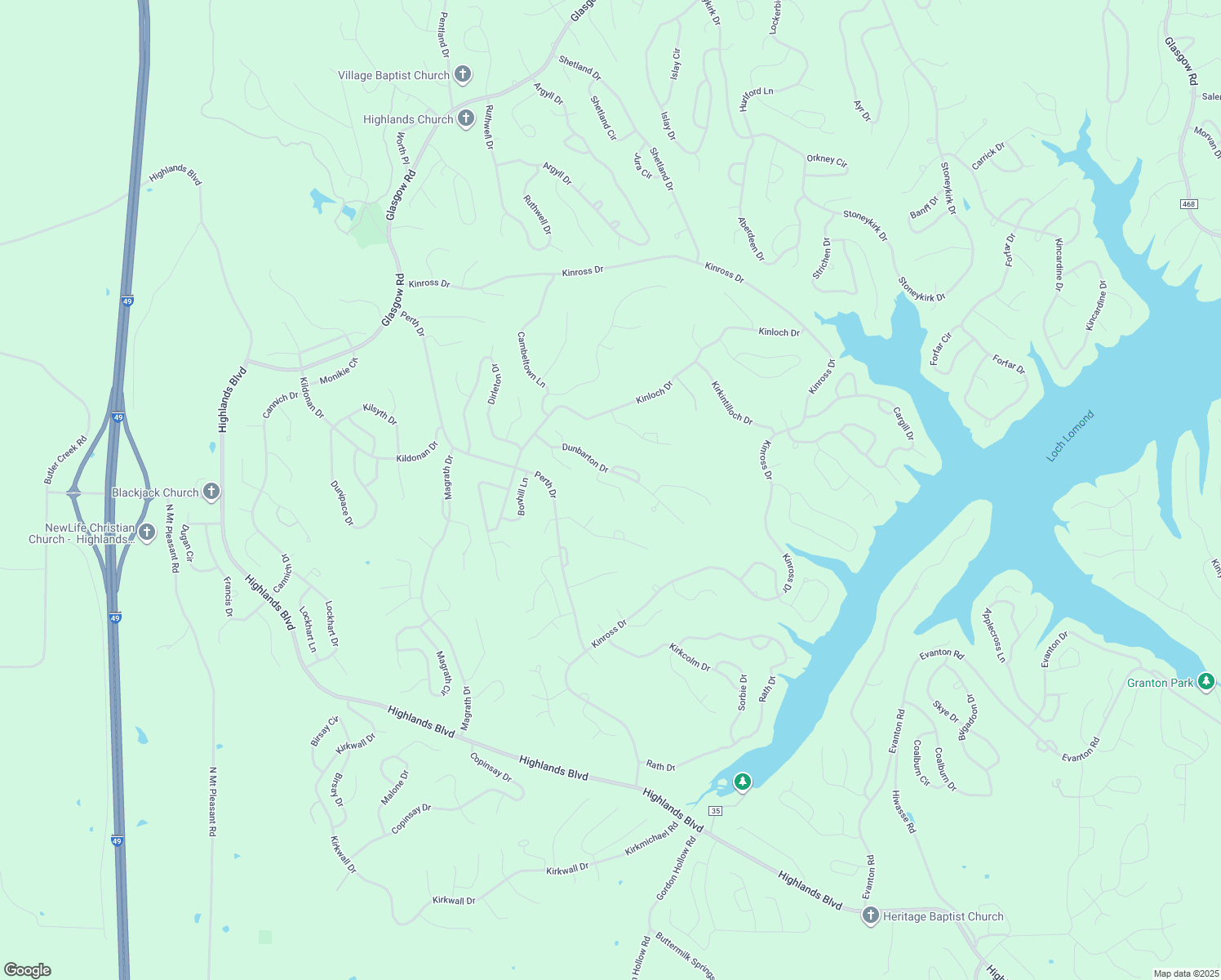 map of restaurants, bars, coffee shops, grocery stores, and more near 12 Stornoway Lane in Bella Vista