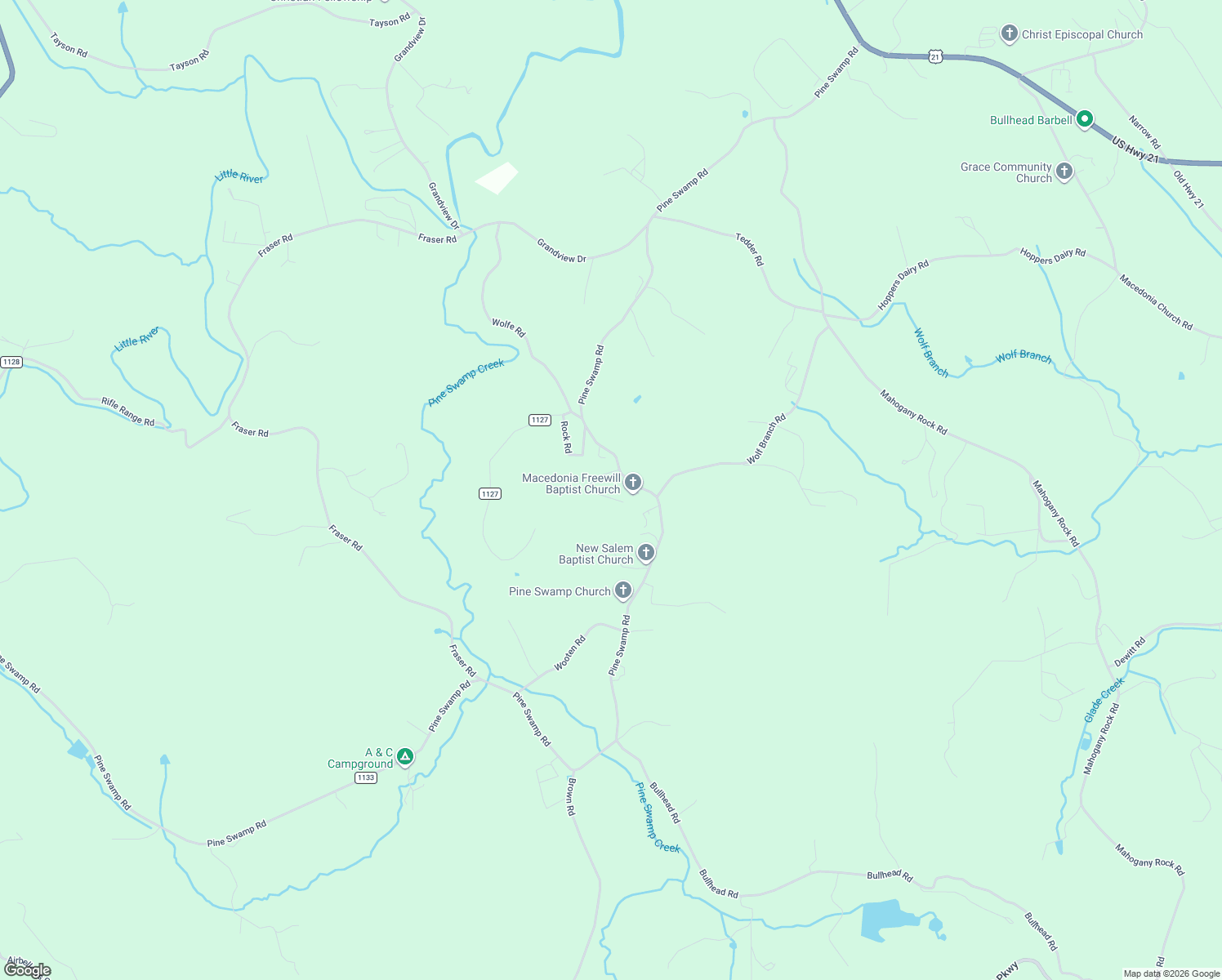 map of restaurants, bars, coffee shops, grocery stores, and more near 1956-2248 Pine Swamp Road in Alleghany