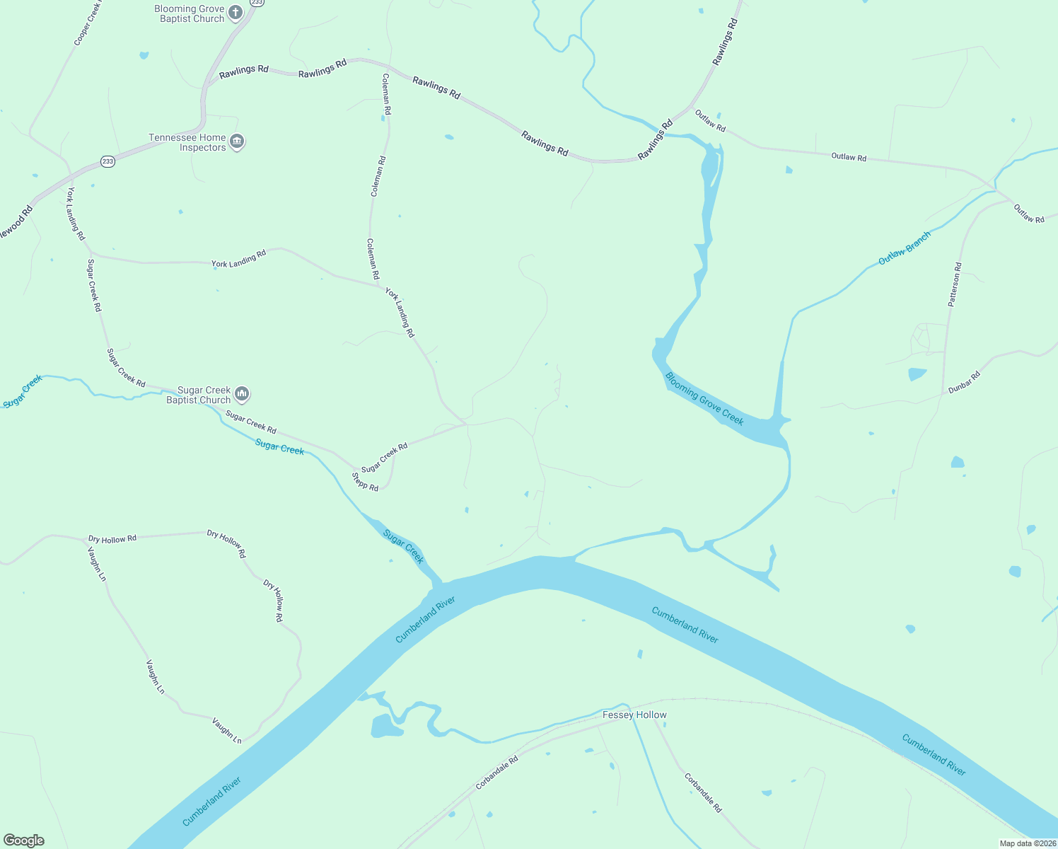 map of restaurants, bars, coffee shops, grocery stores, and more near 4557 York Landing Road in Woodlawn