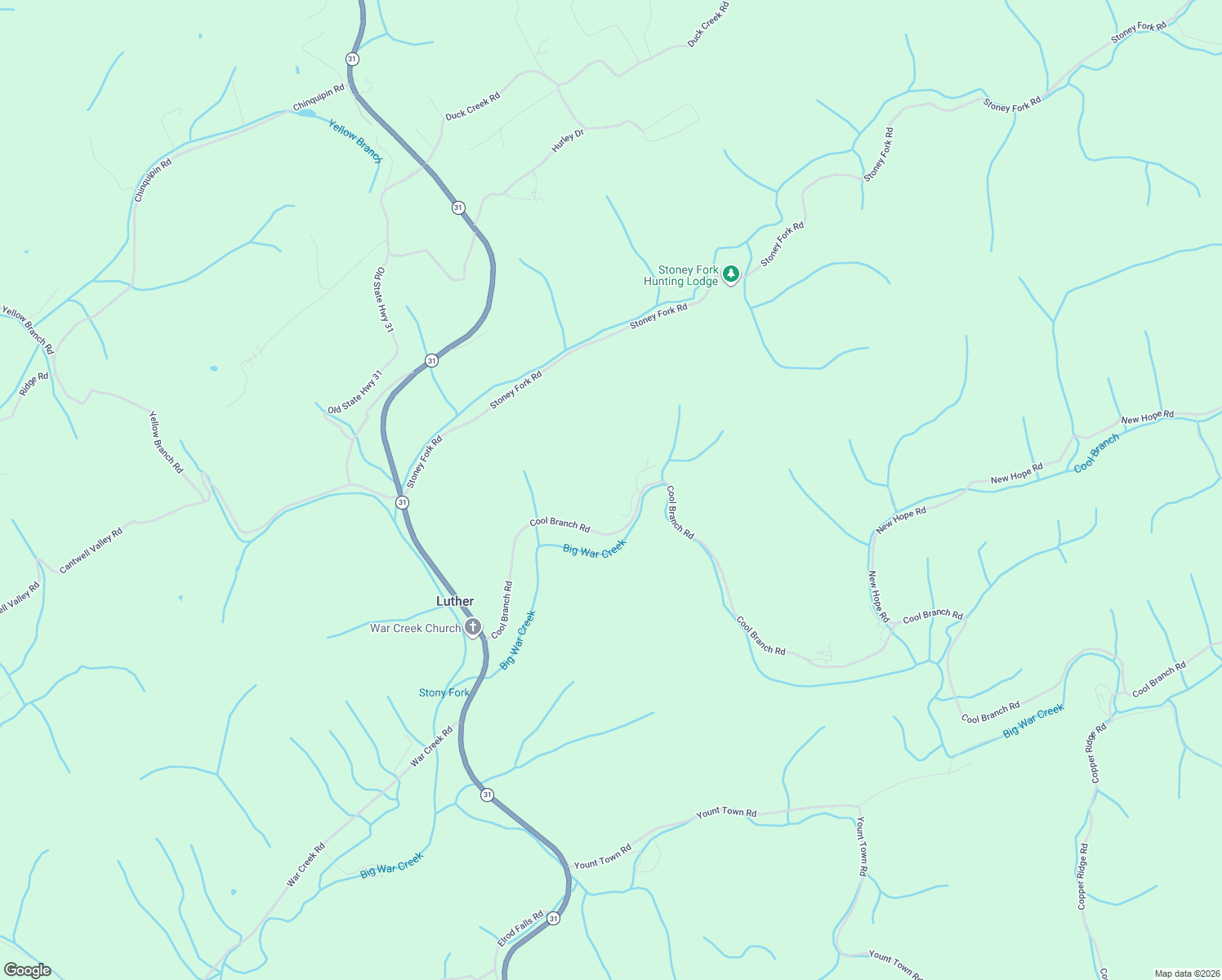 map of restaurants, bars, coffee shops, grocery stores, and more near 923 Cool Branch Road in Thorn Hill