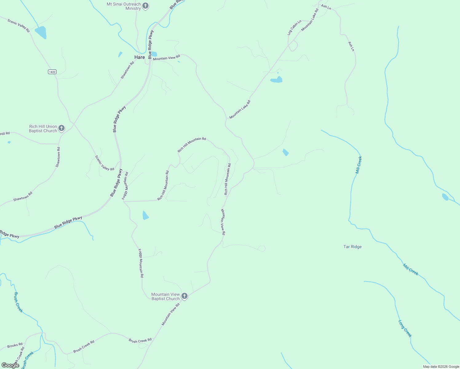 map of restaurants, bars, coffee shops, grocery stores, and more near 54 Todd Mountain Lane in Alleghany